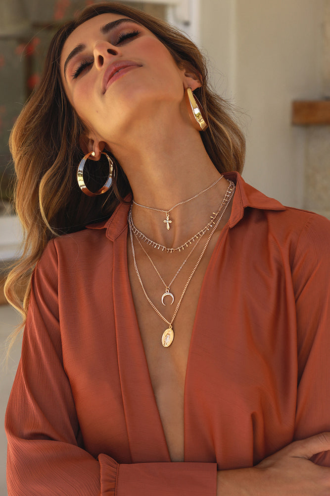 Alarm-Halskette Gold