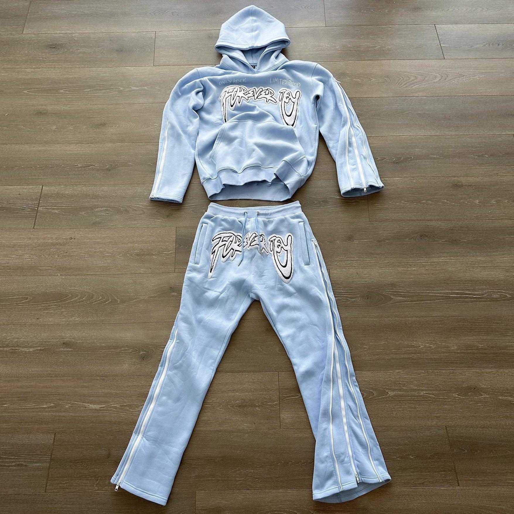 Set Printed Hoodie and Pants