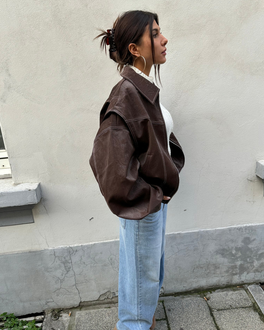 Oversized Contrast Jacket