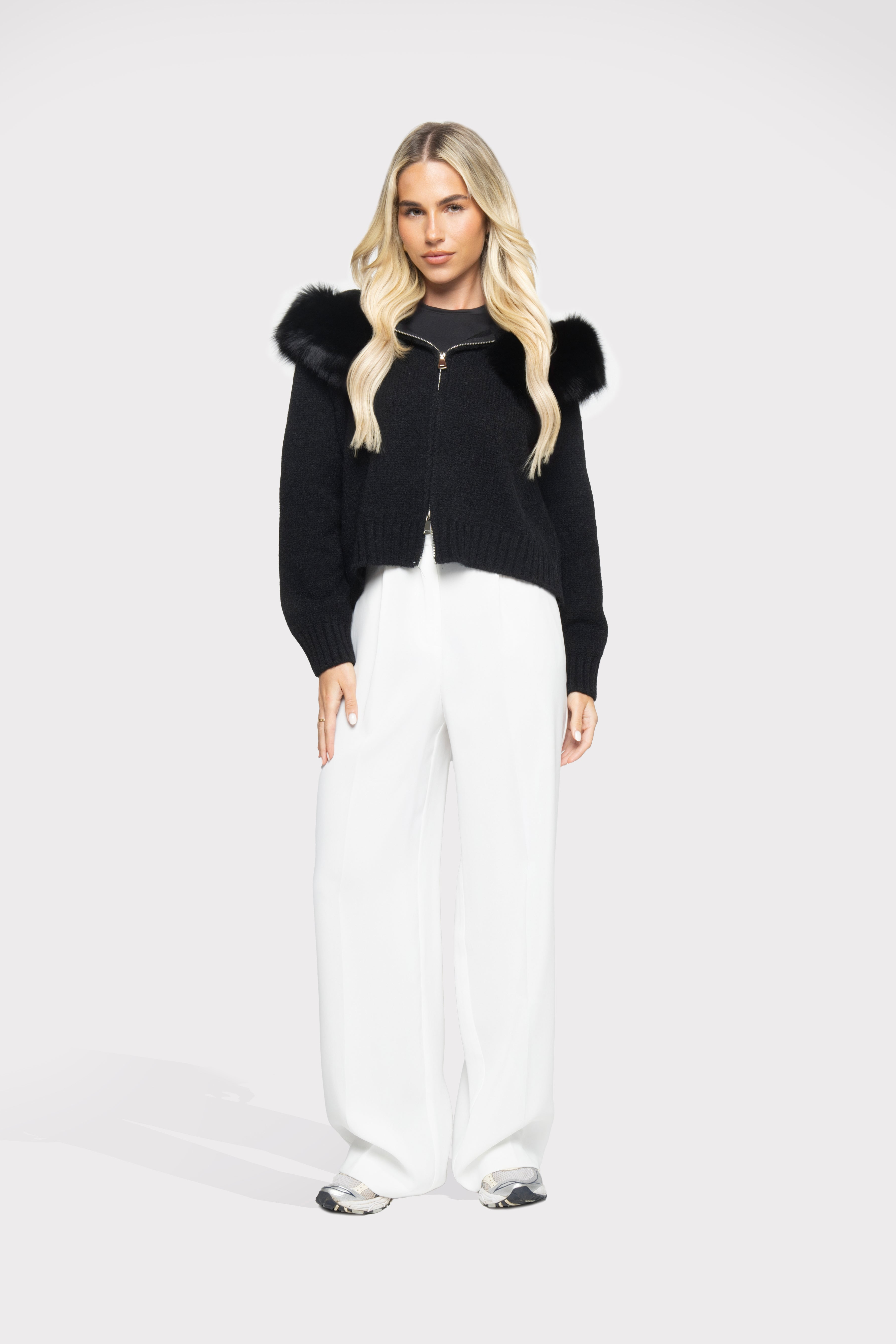 Velvet Cardigan - Black