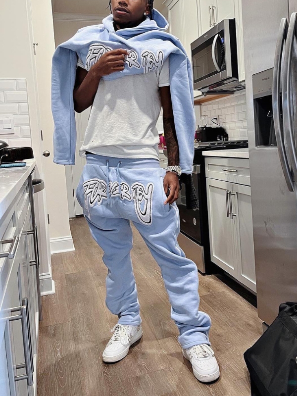 Set Printed Hoodie and Pants