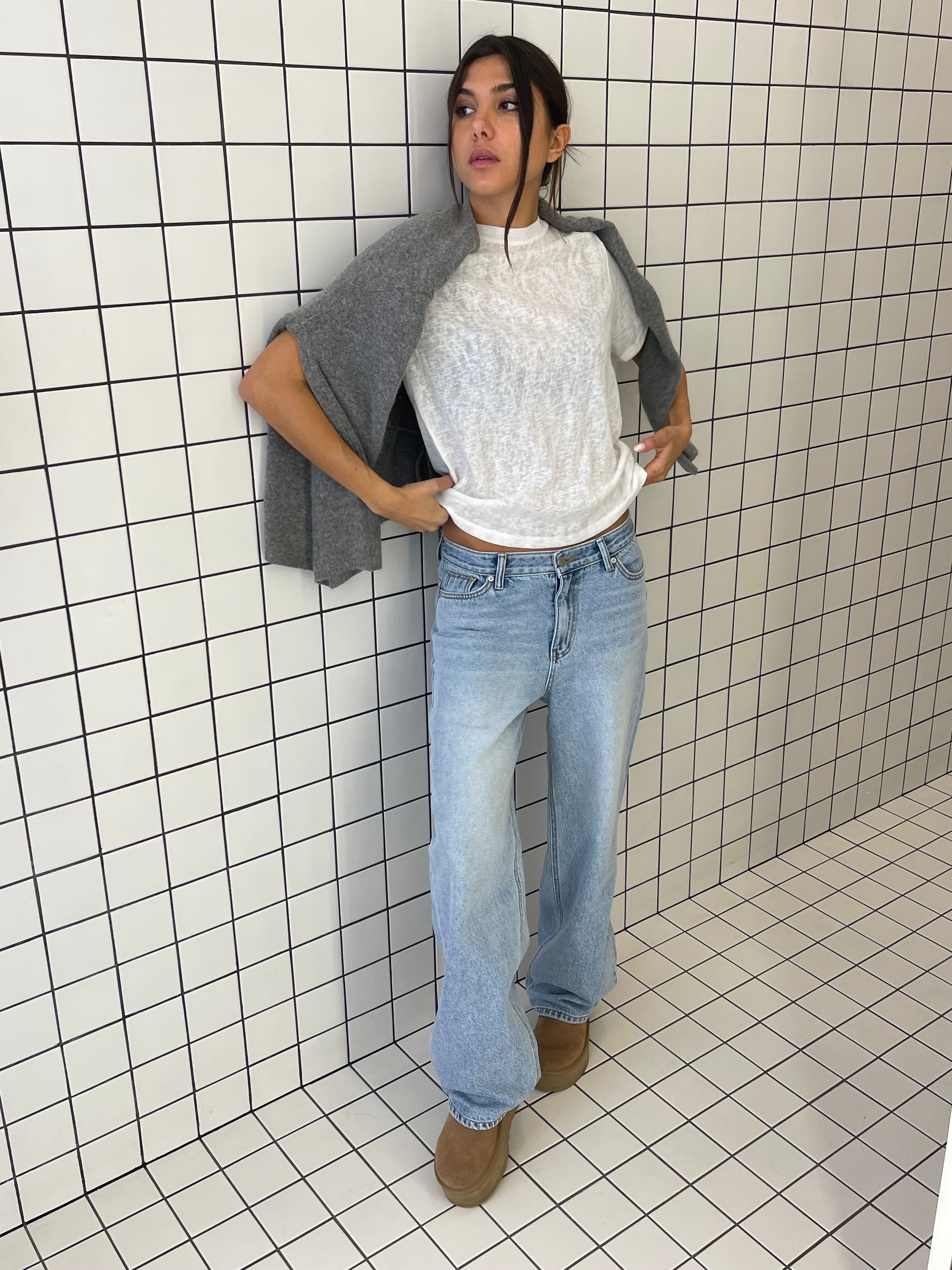 Billie Ray Dad Jeans Hellblau