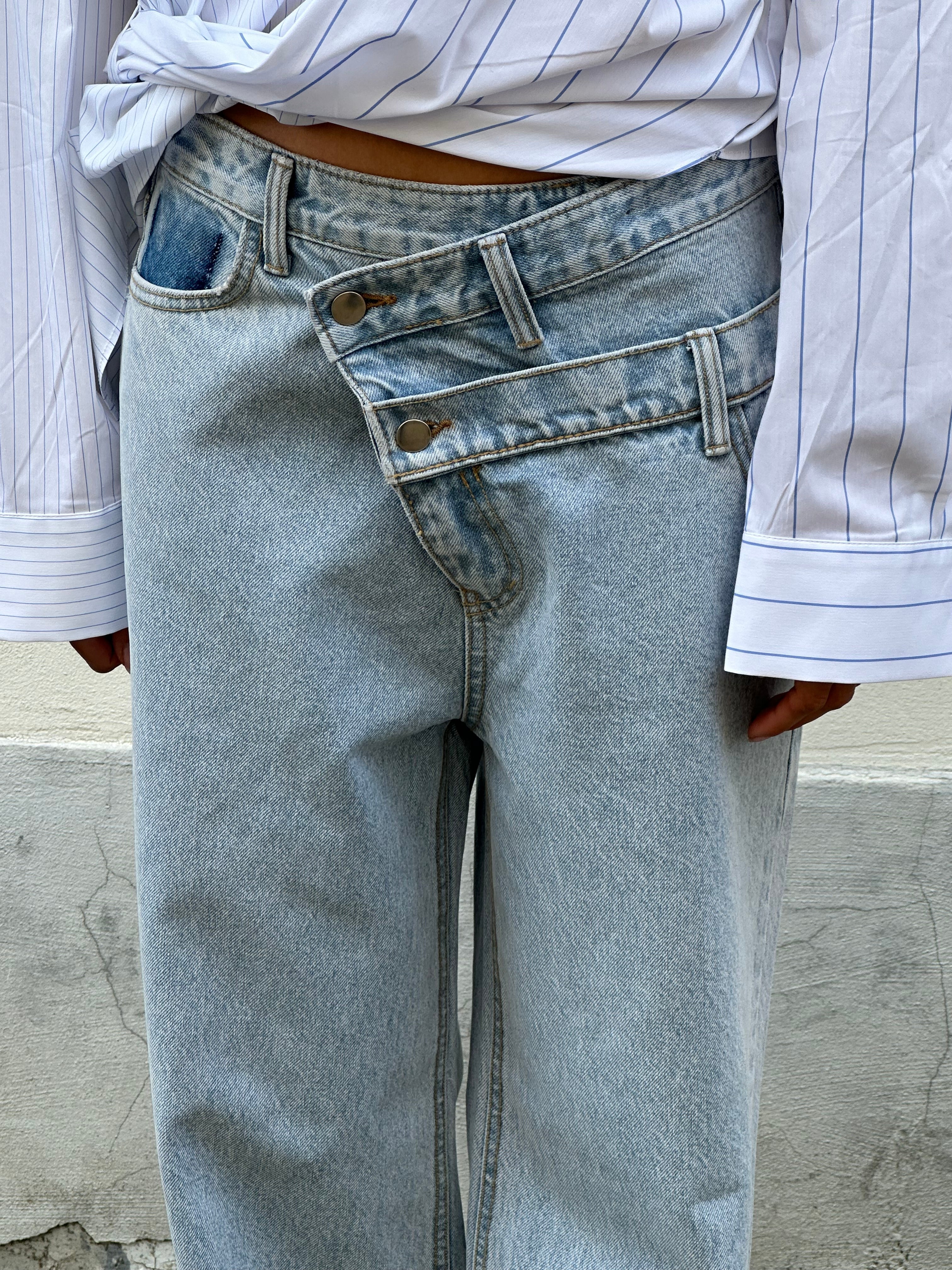 Criss Cross Jeans Light Blue