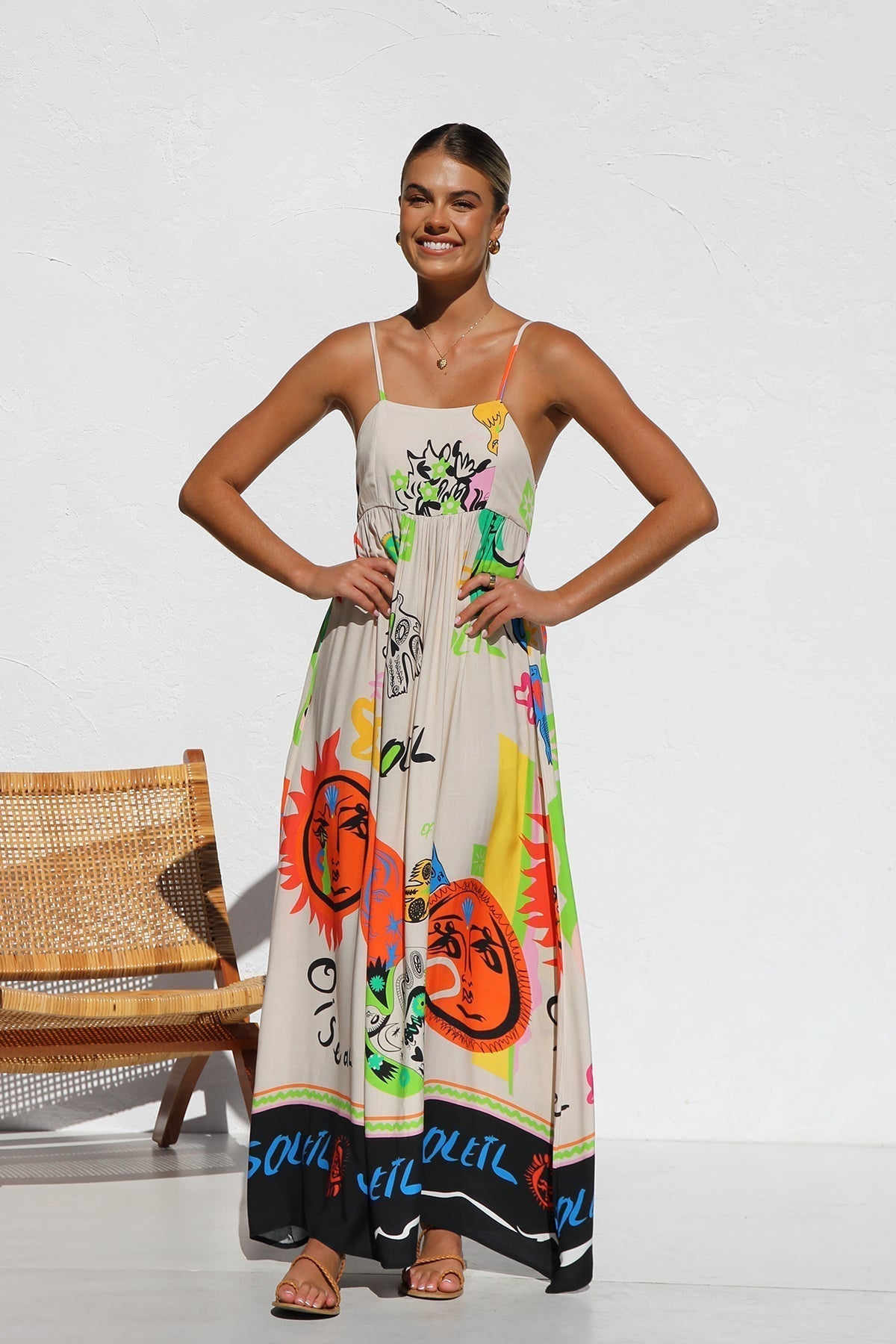 Dasha Maxi Dress – Orange Multi