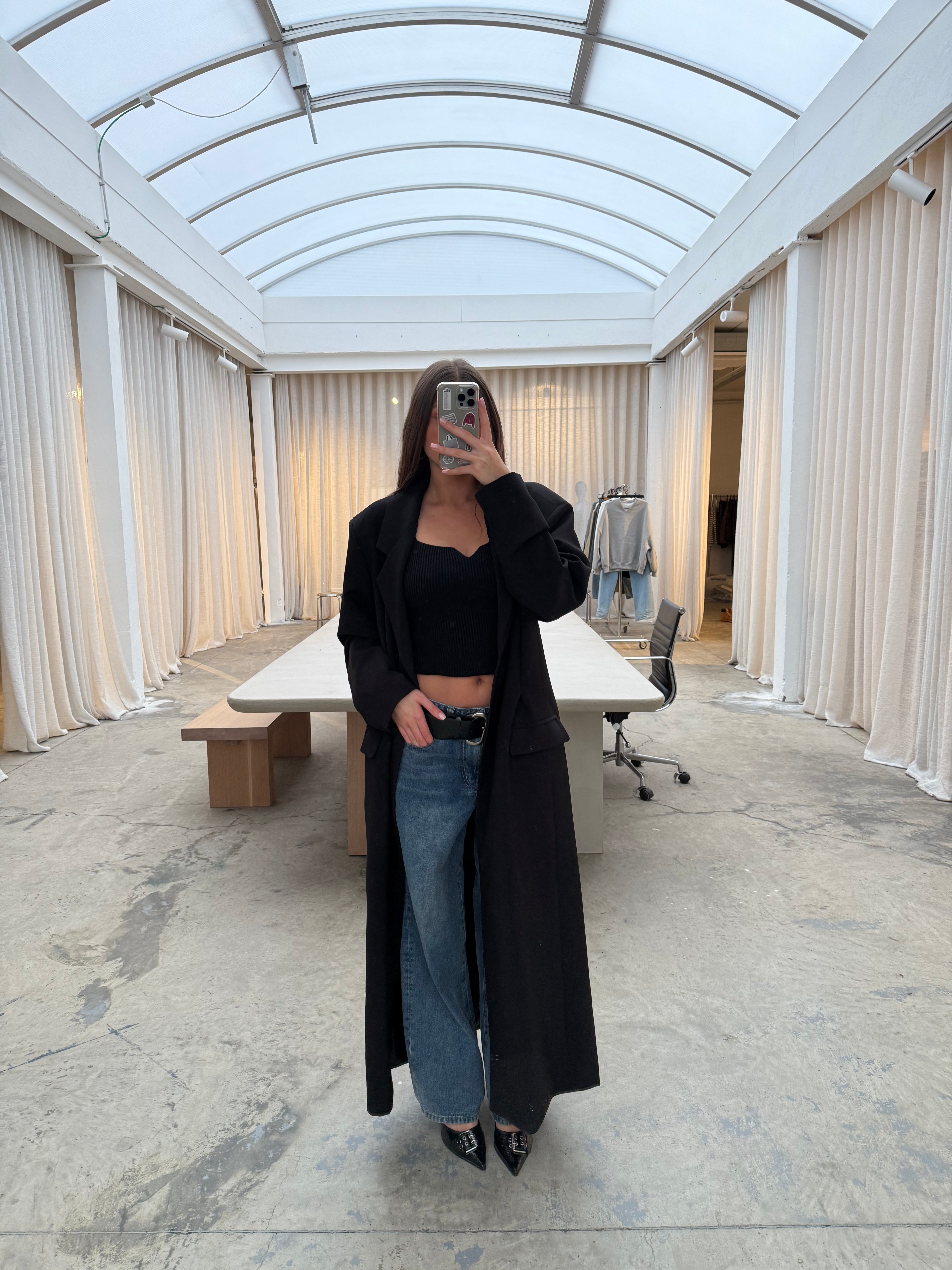 Billie Dad Jeans Dark Blue