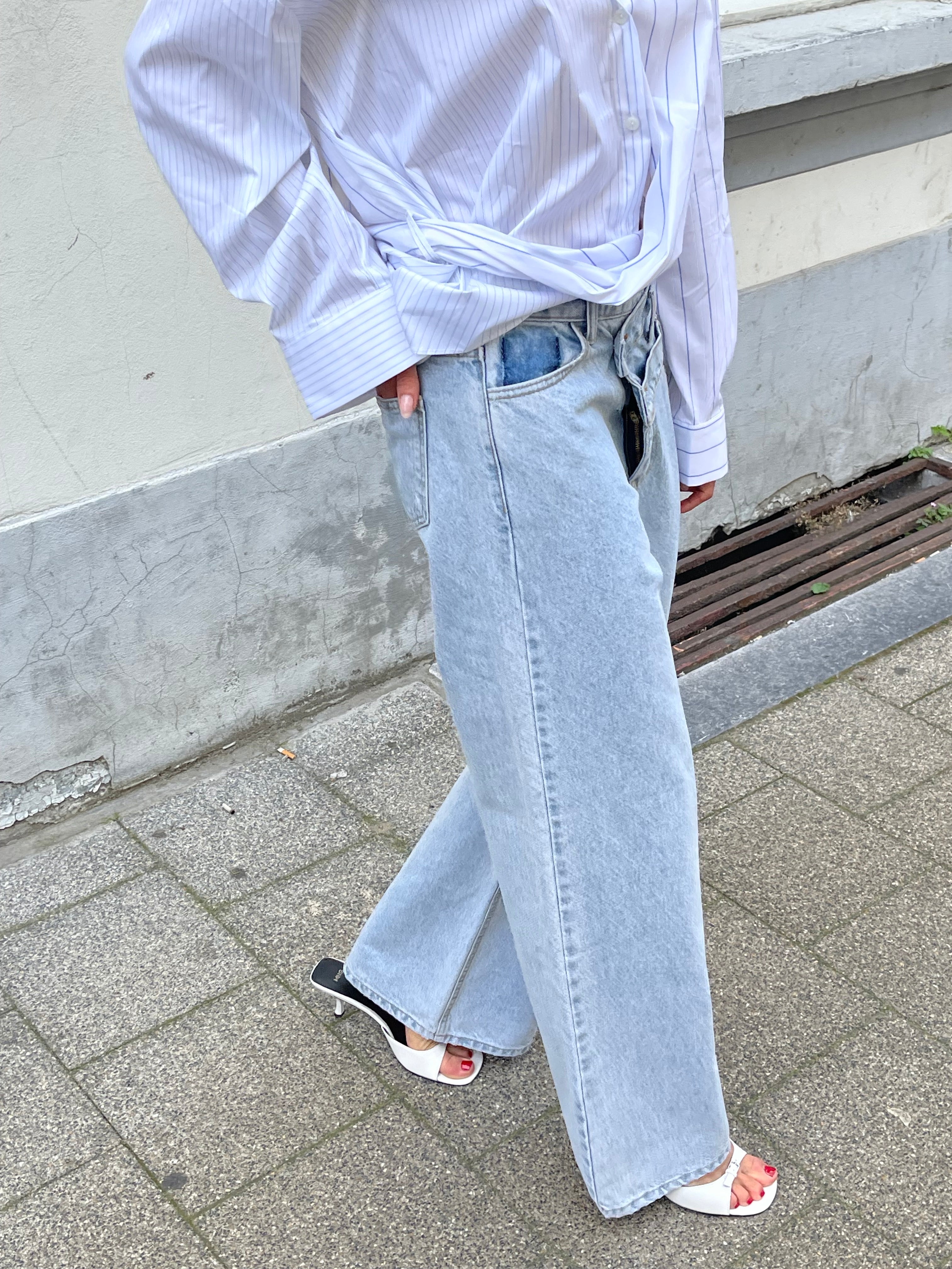 Criss Cross Jeans Light Blue