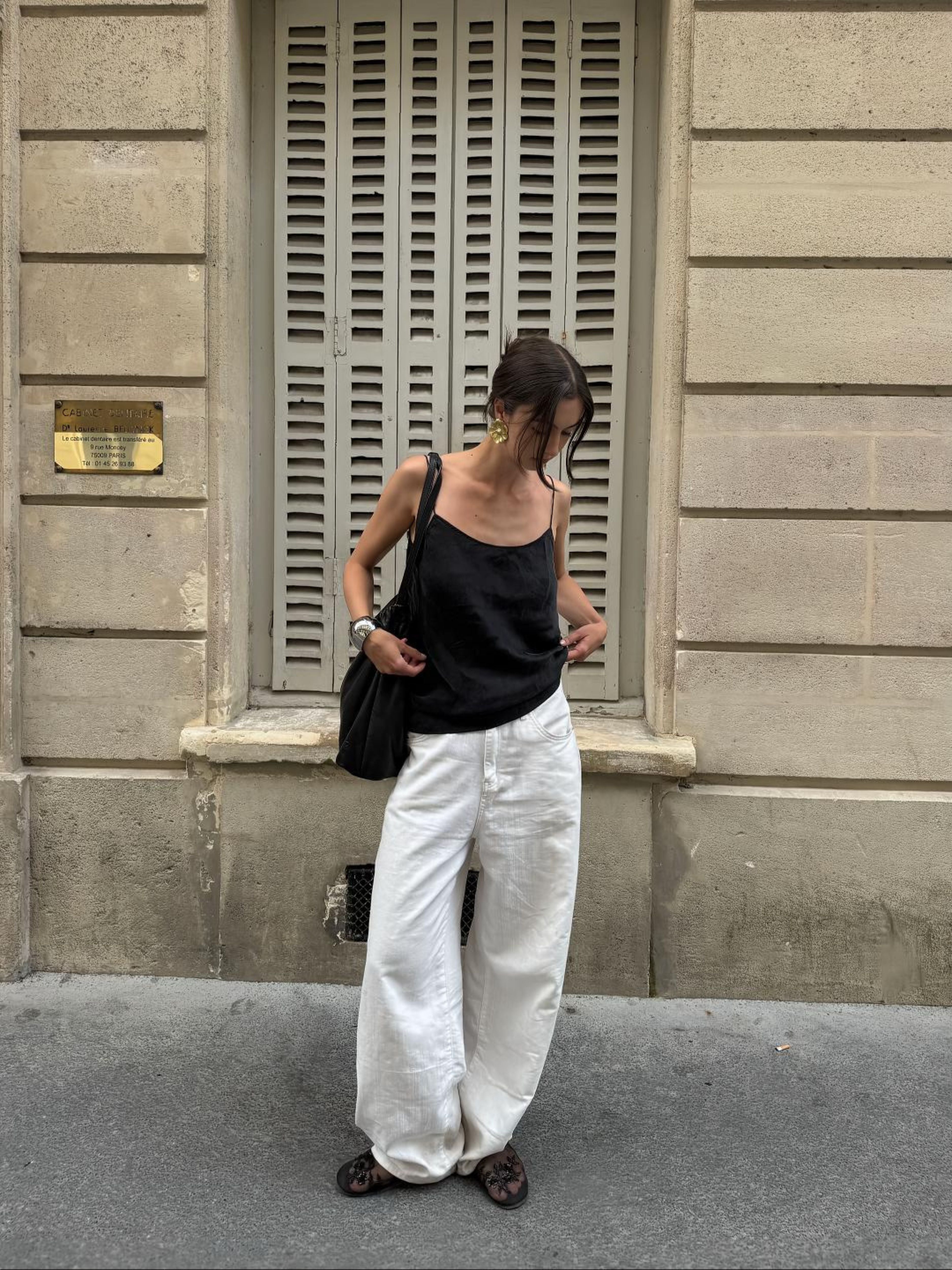 Baggy Wide Leg Pants White
