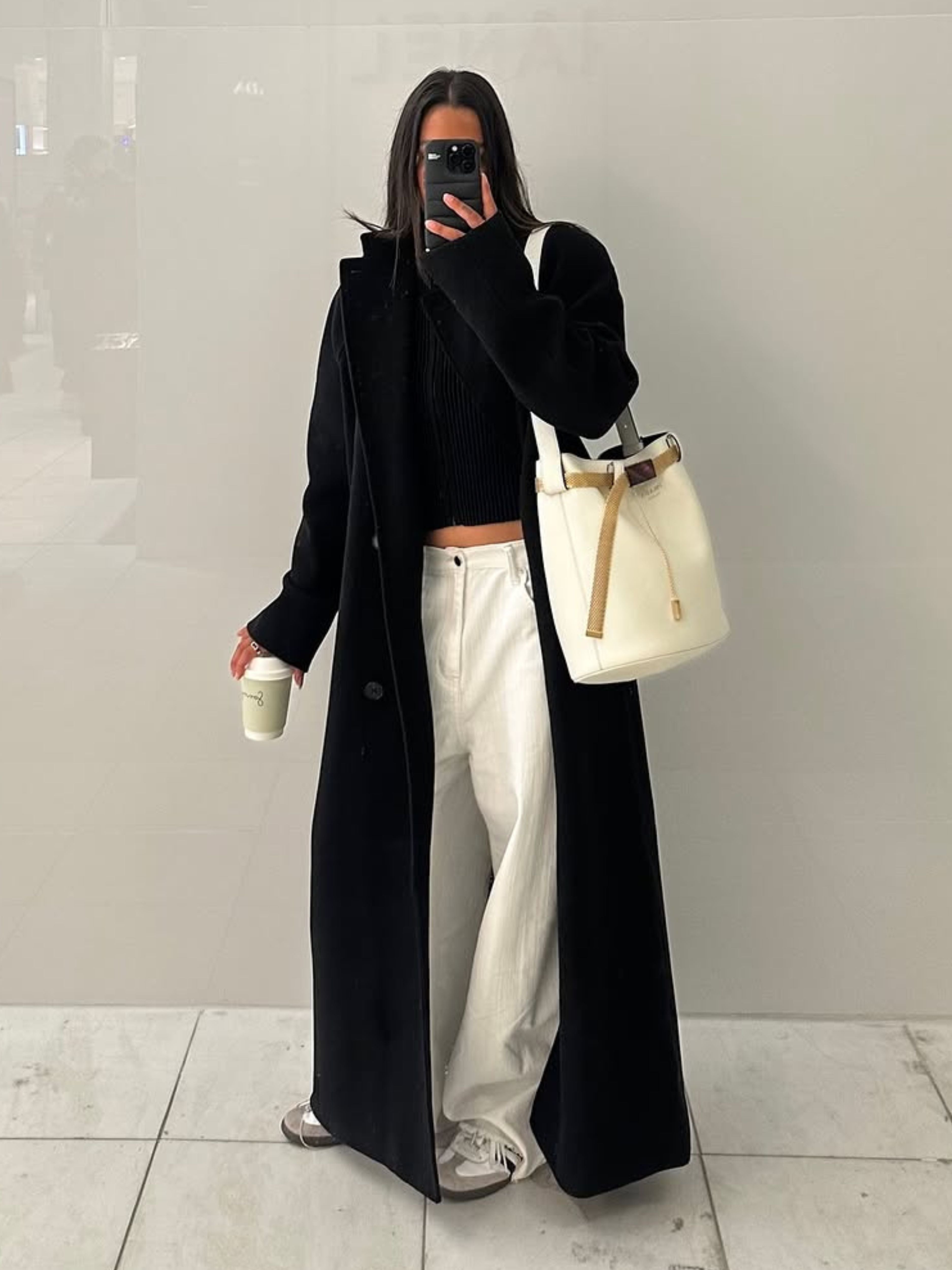 Baggy Wide Leg Pants White