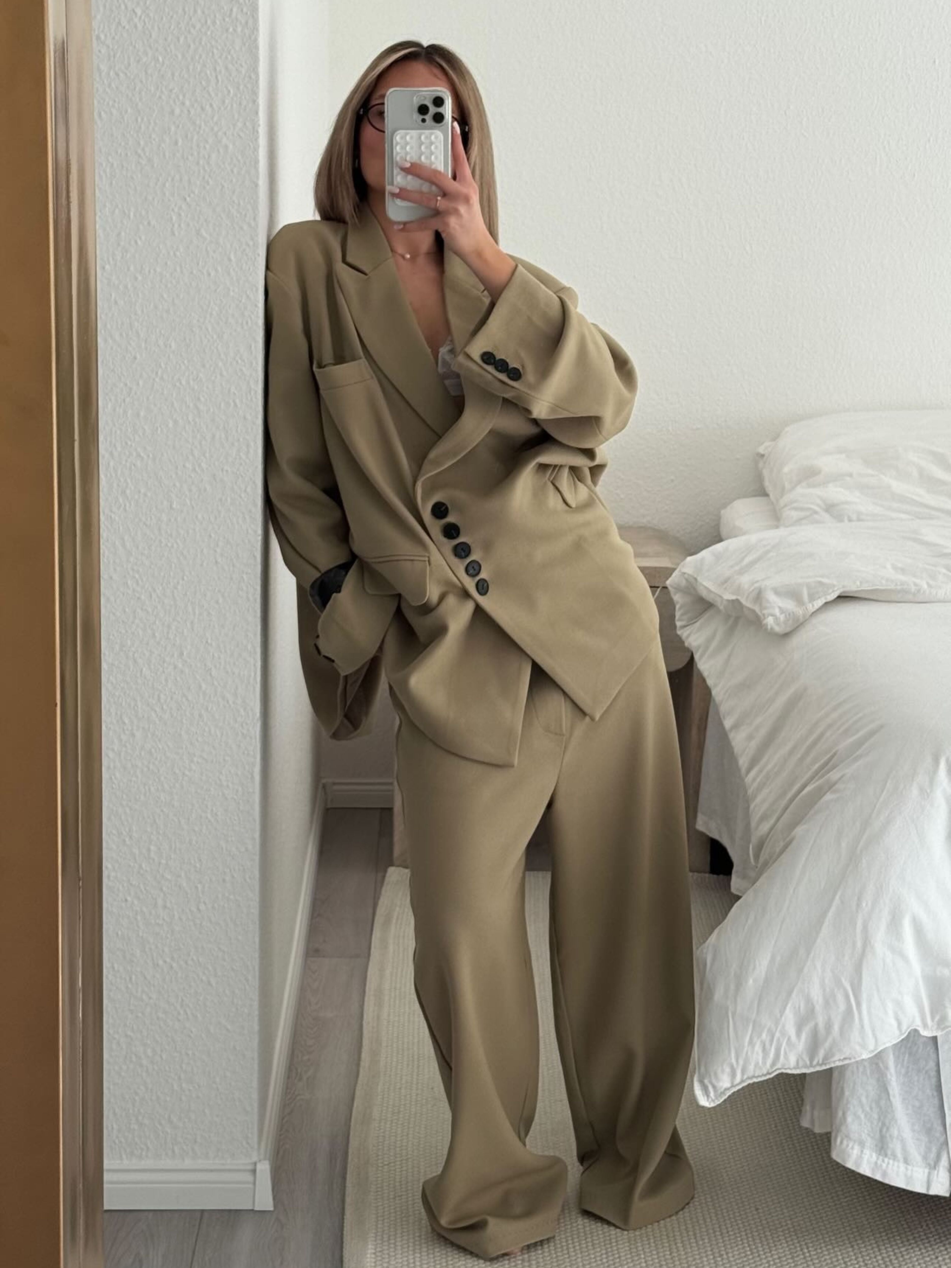 Classic Tailored Pants Camel