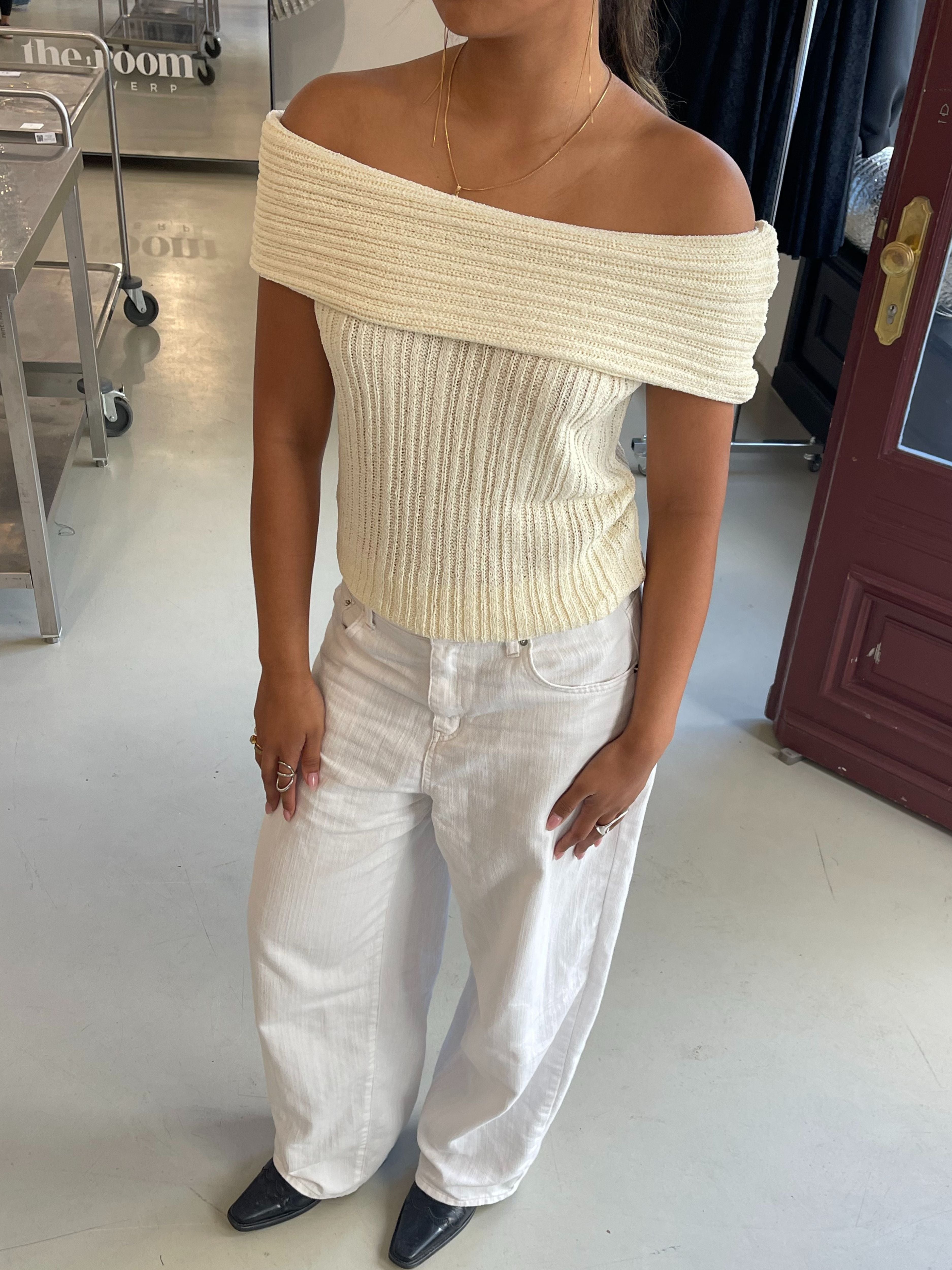 Baggy Wide Leg Pants White