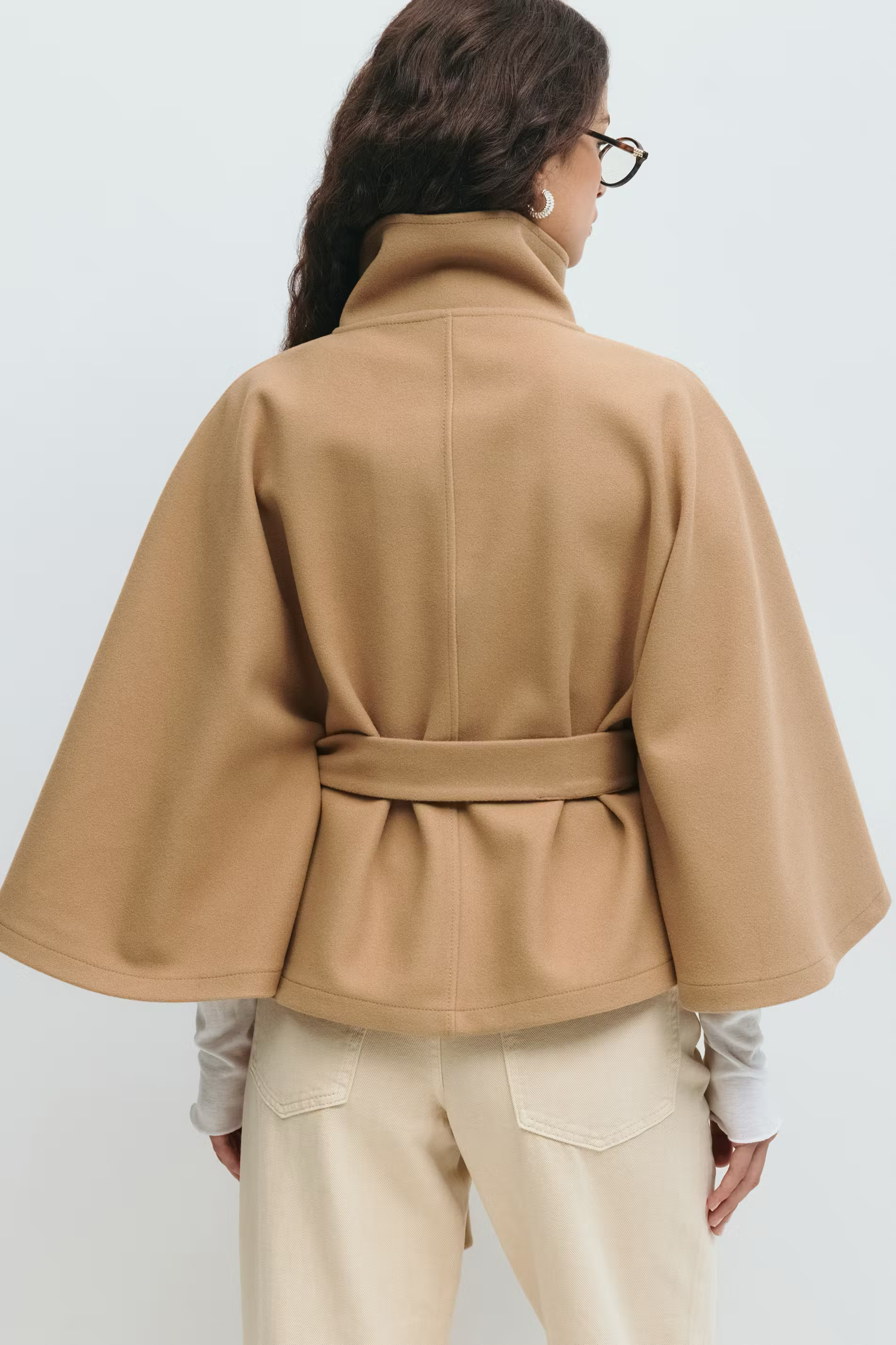LUNIVA | Belt Cape Jacket