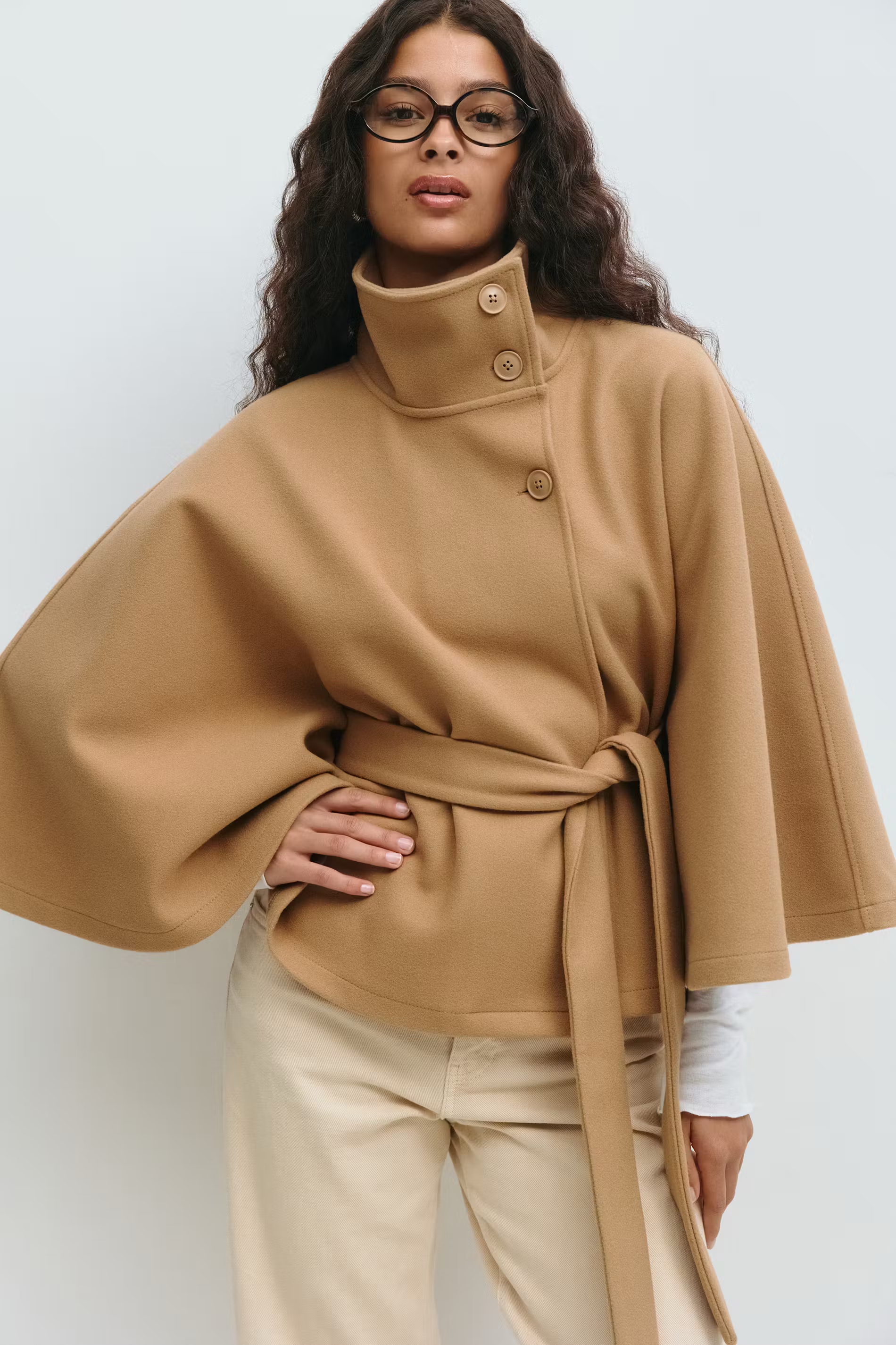 LUNIVA | Belt Cape Jacket