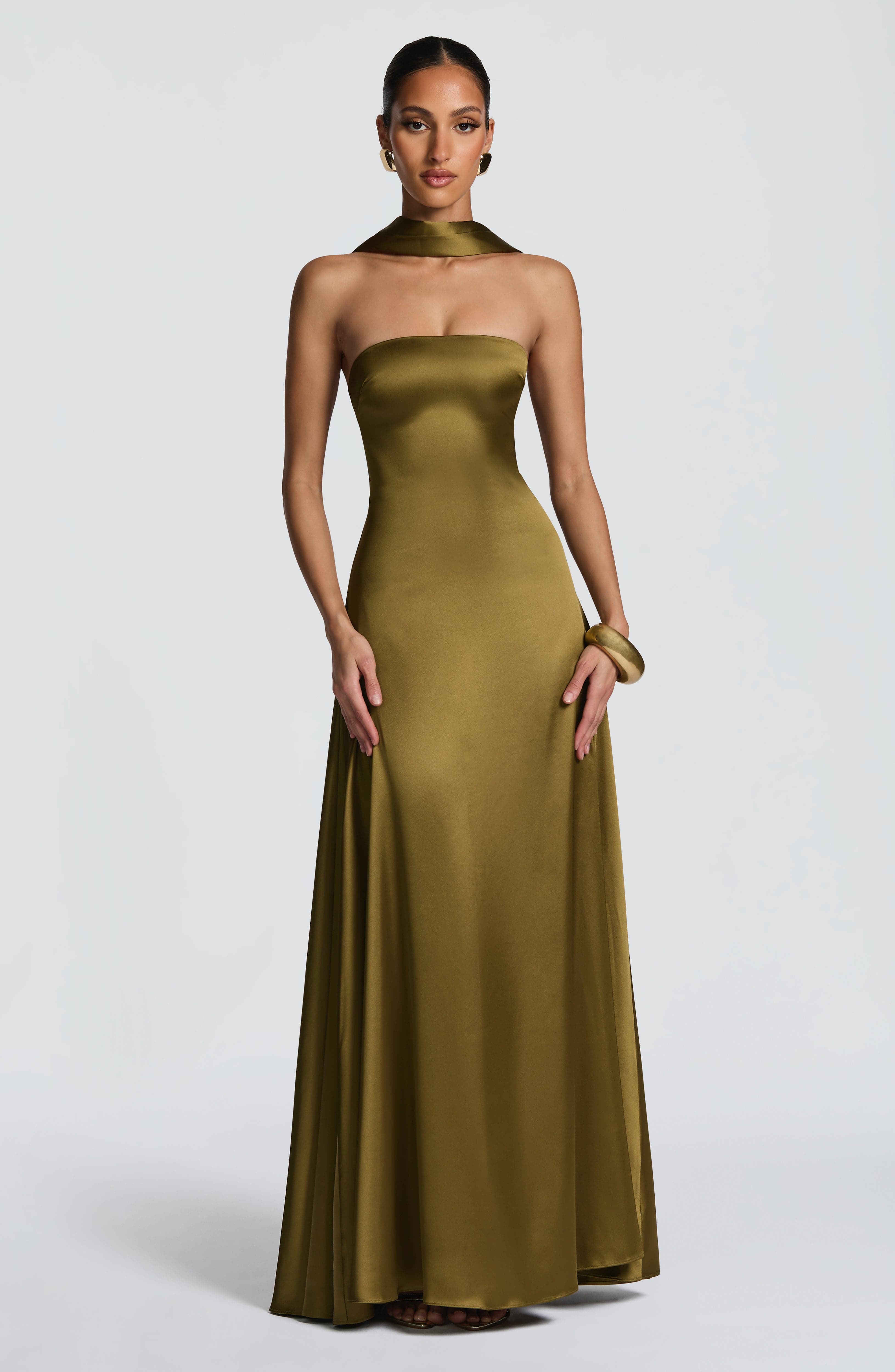 Morven Maxi Dress - Deep Olive