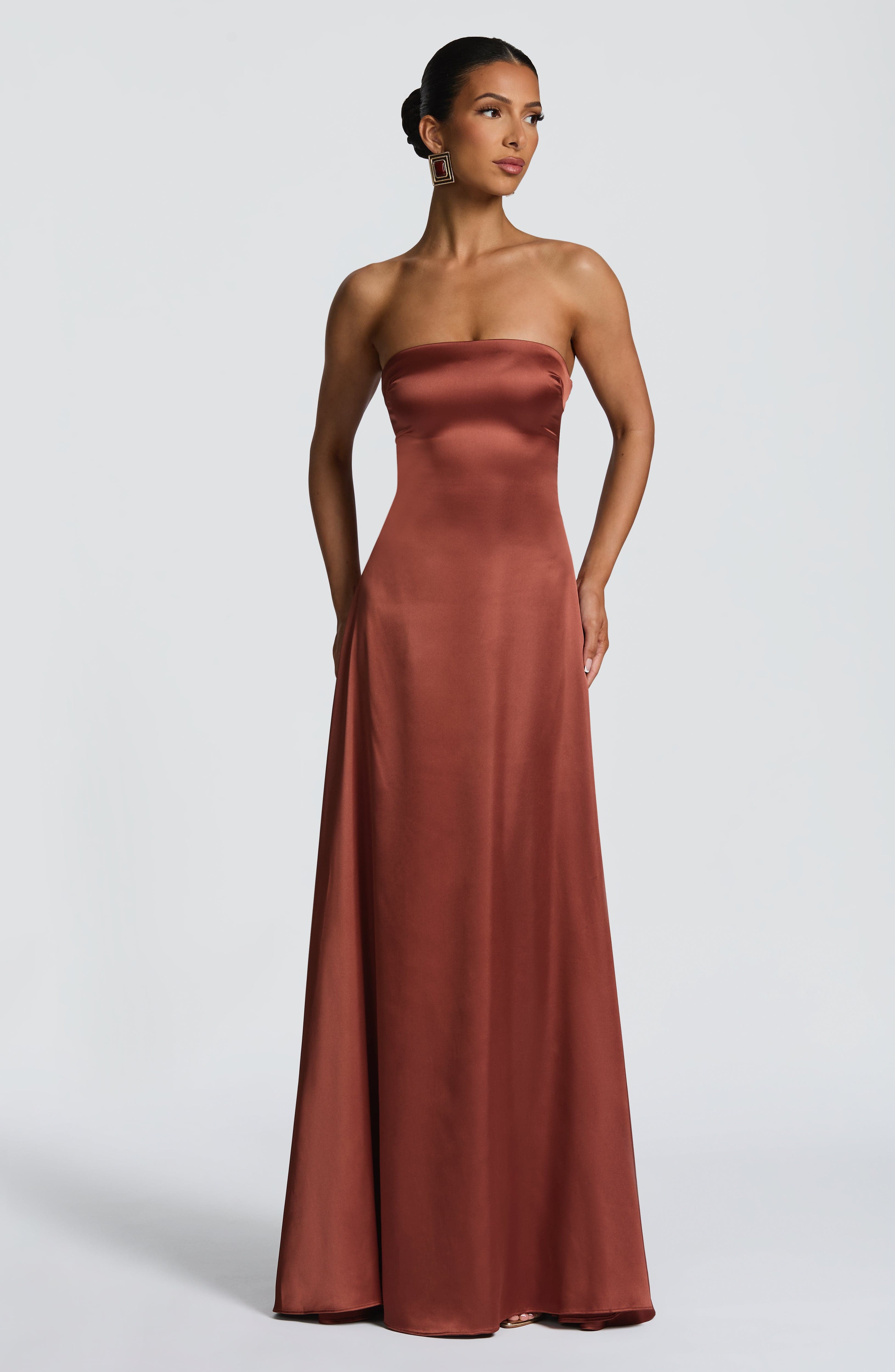 Morven Maxi Dress - Rust