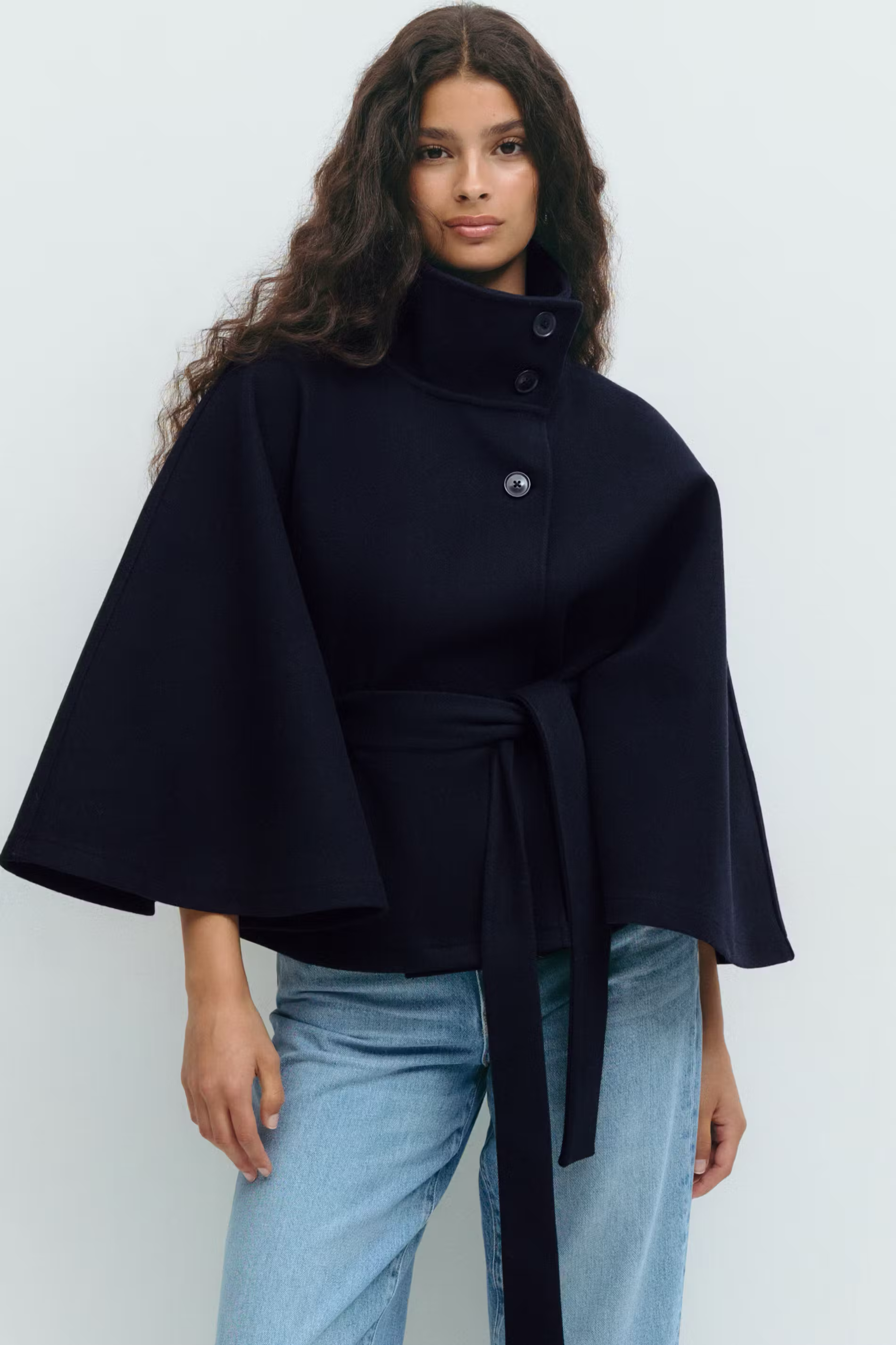 LUNIVA | Belt Cape Jacket