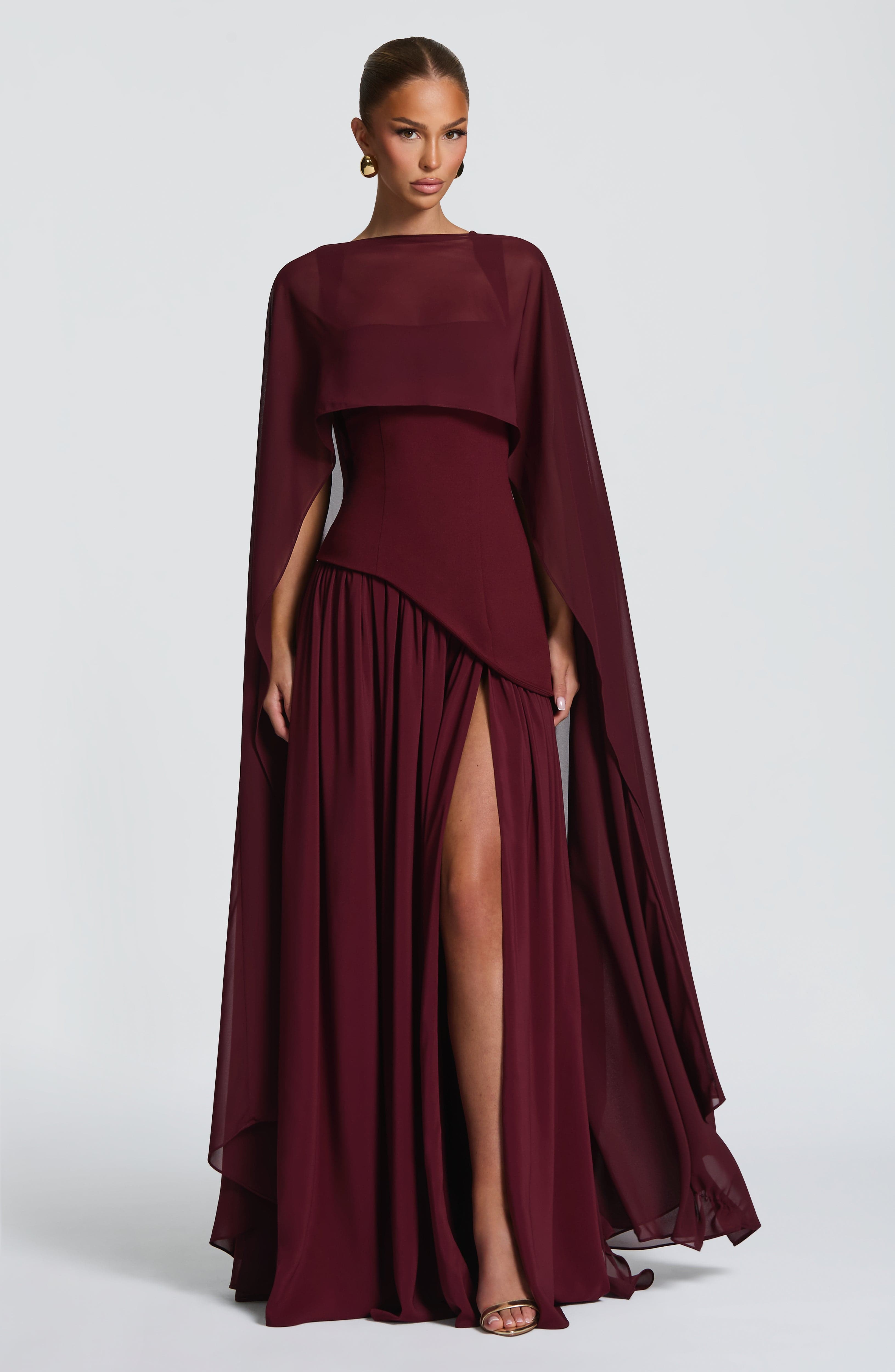 Tullulah Maxi Dress - Cherry Lacquer