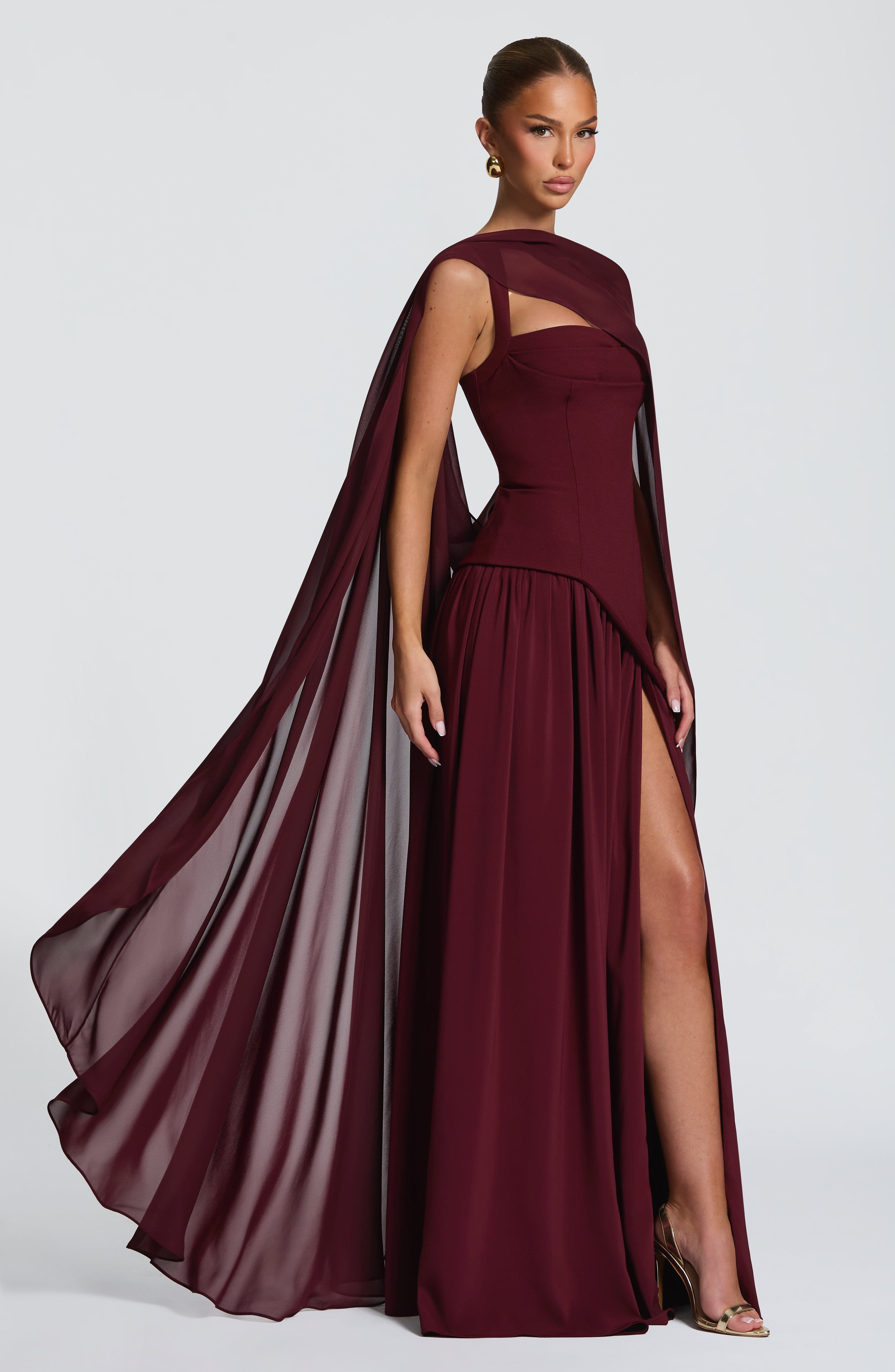 Tullulah Maxi Dress - Cherry Lacquer