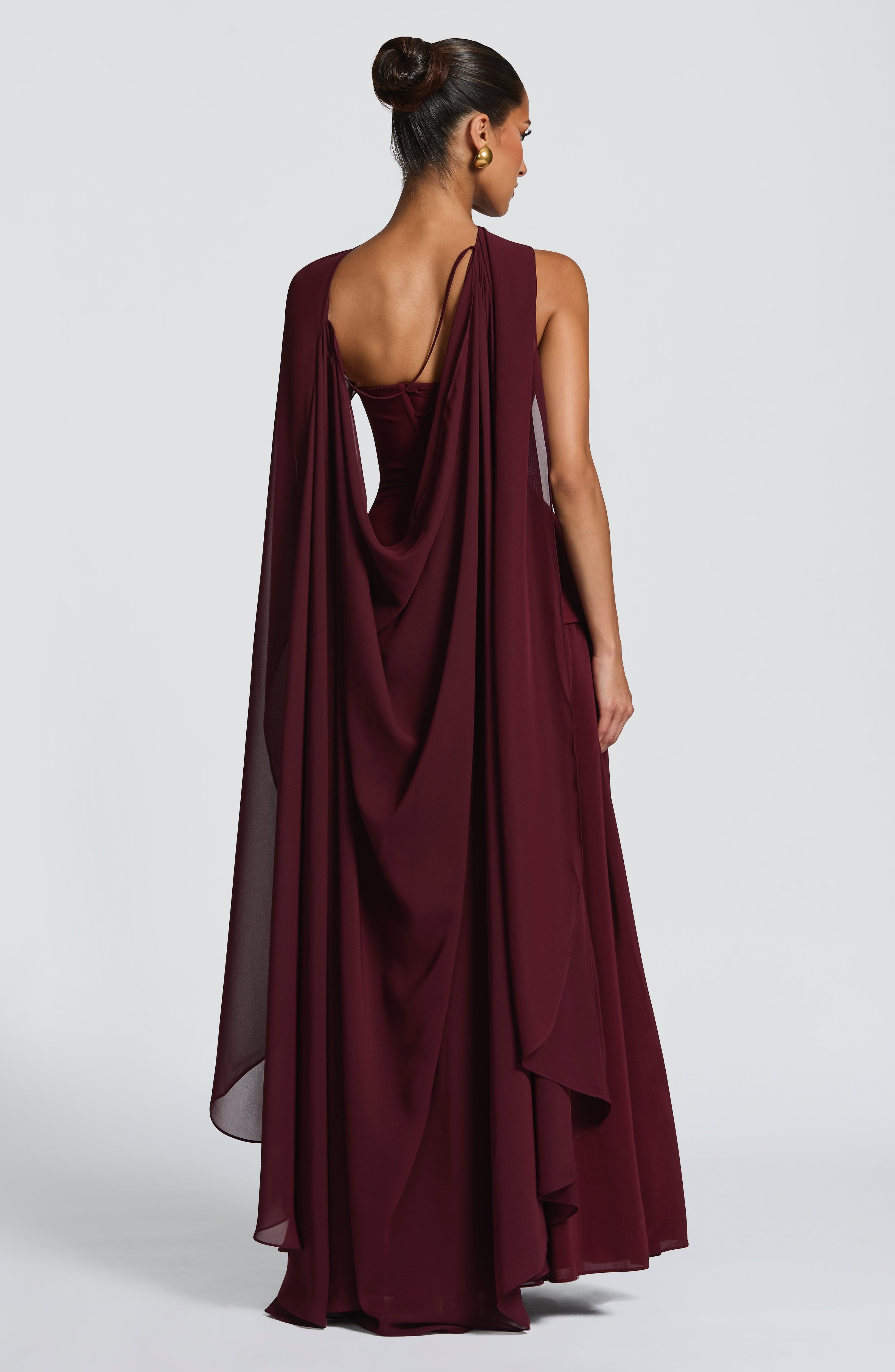 Vietta Maxi Dress - Cherry Lacquer