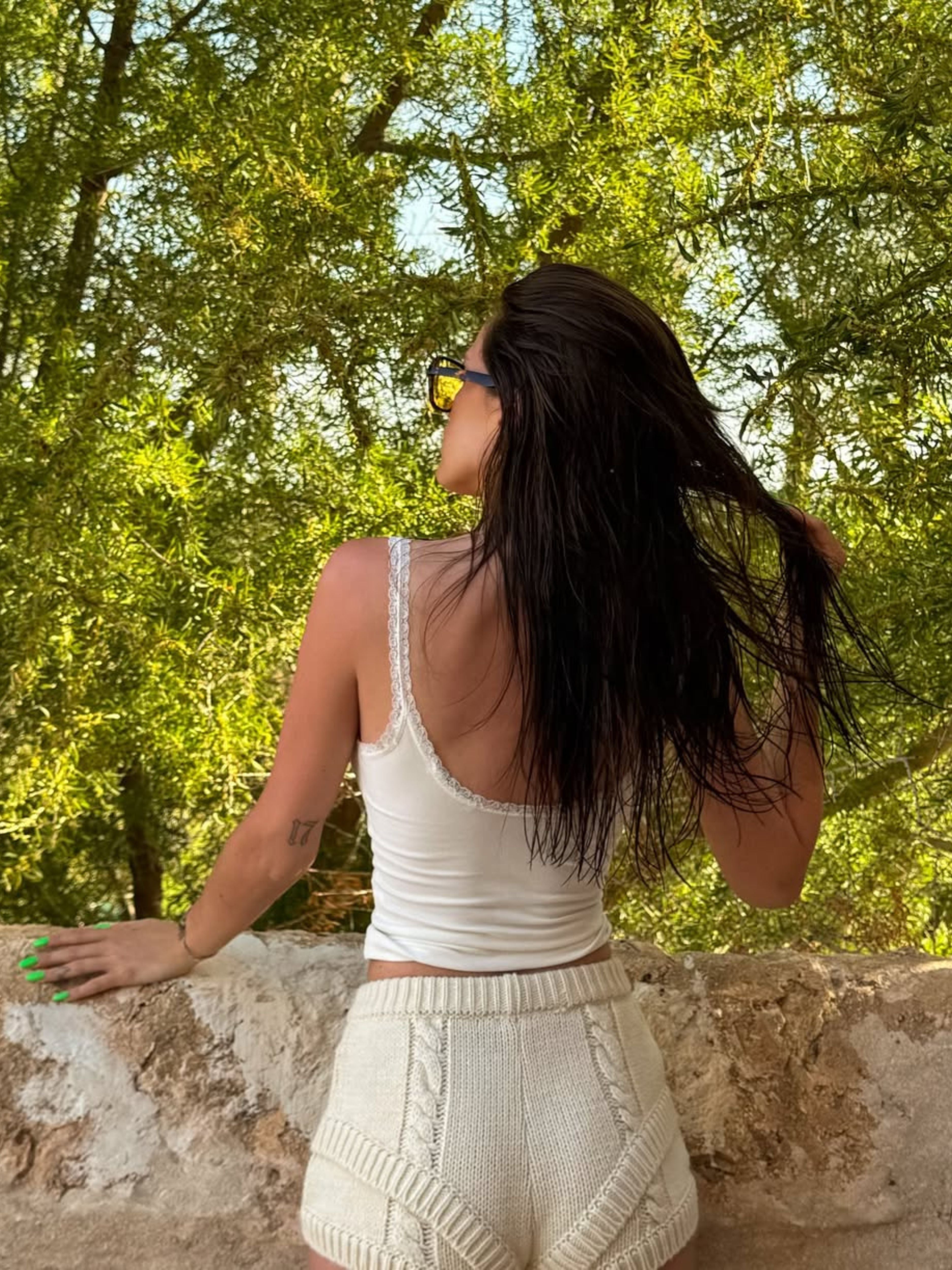 Knitted Double Layered Shorts