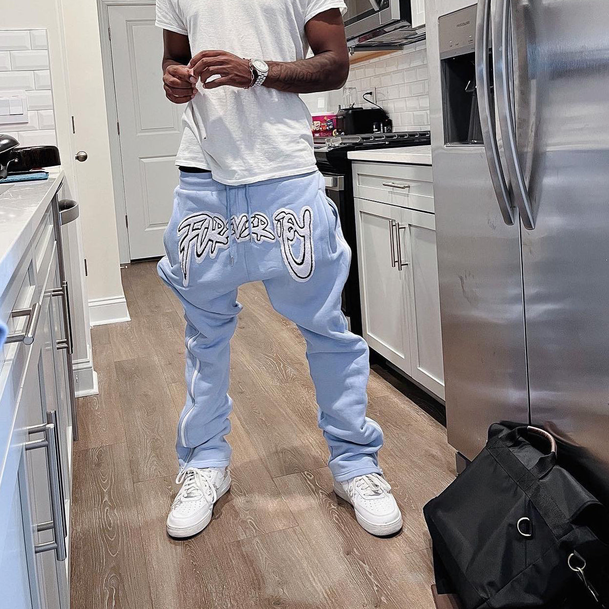 Set Printed Hoodie and Pants