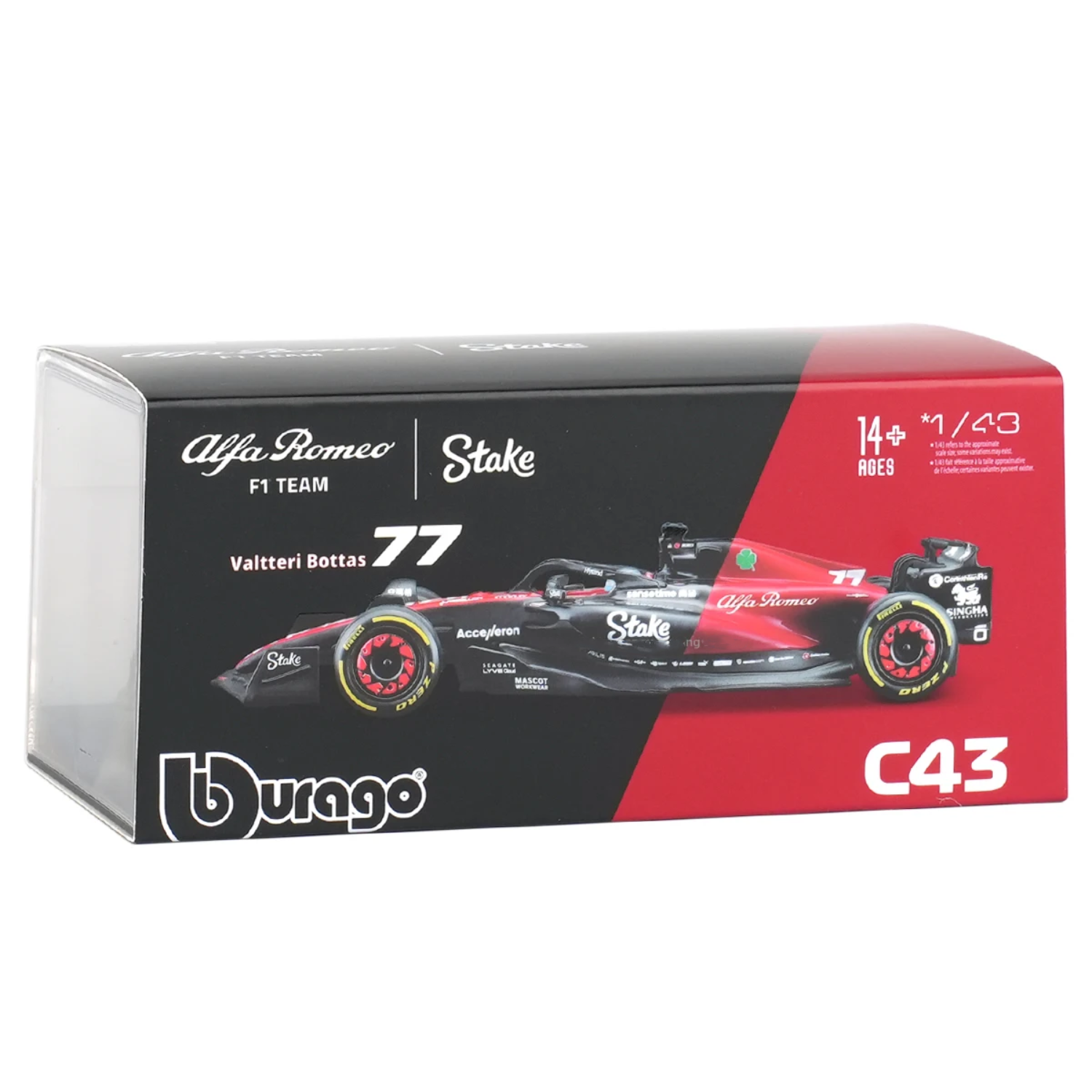 Miniatur Alfa Romeo 2023 C43 #77 – Valtteri Bottas