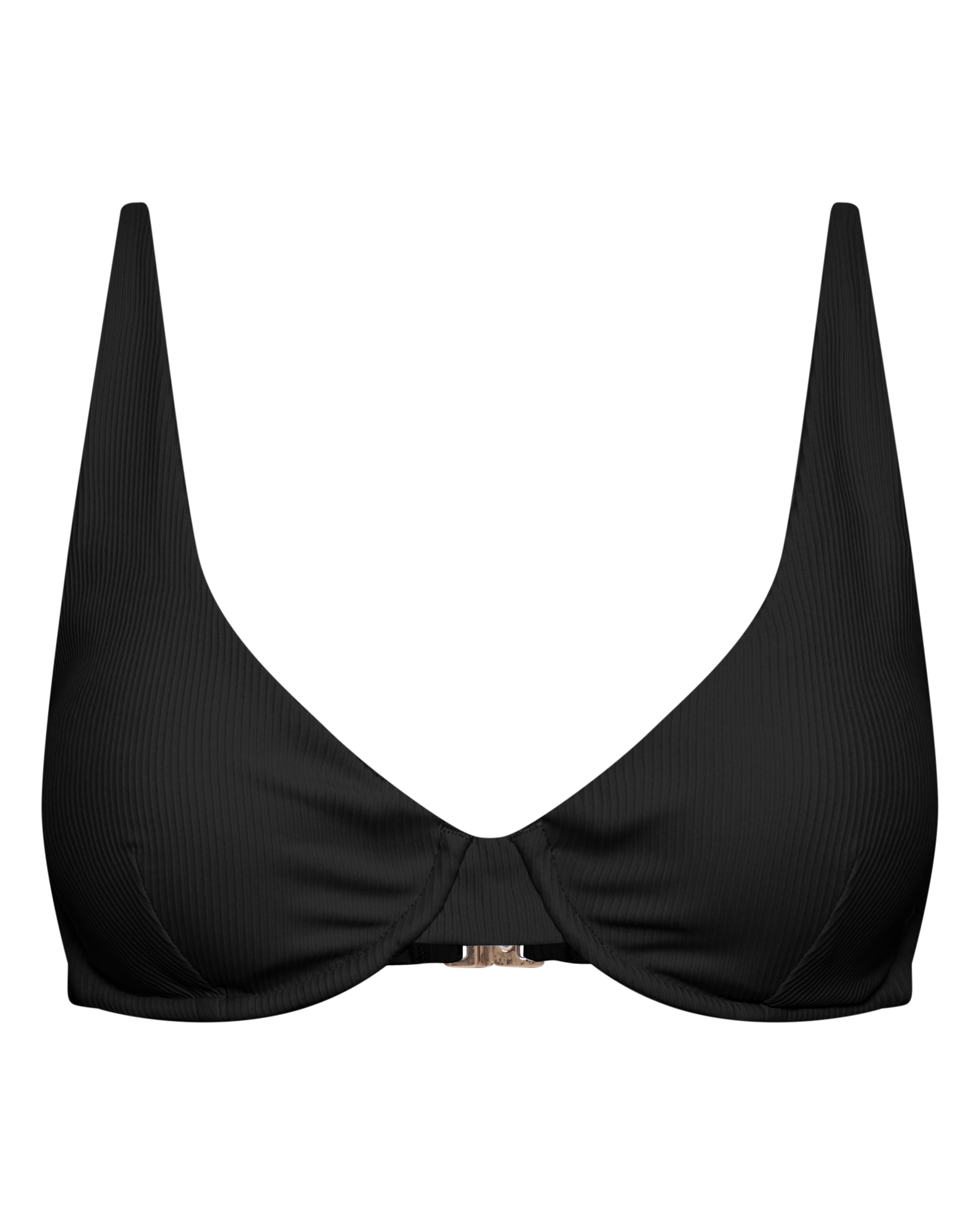 Luna Midnight Ribbed Top