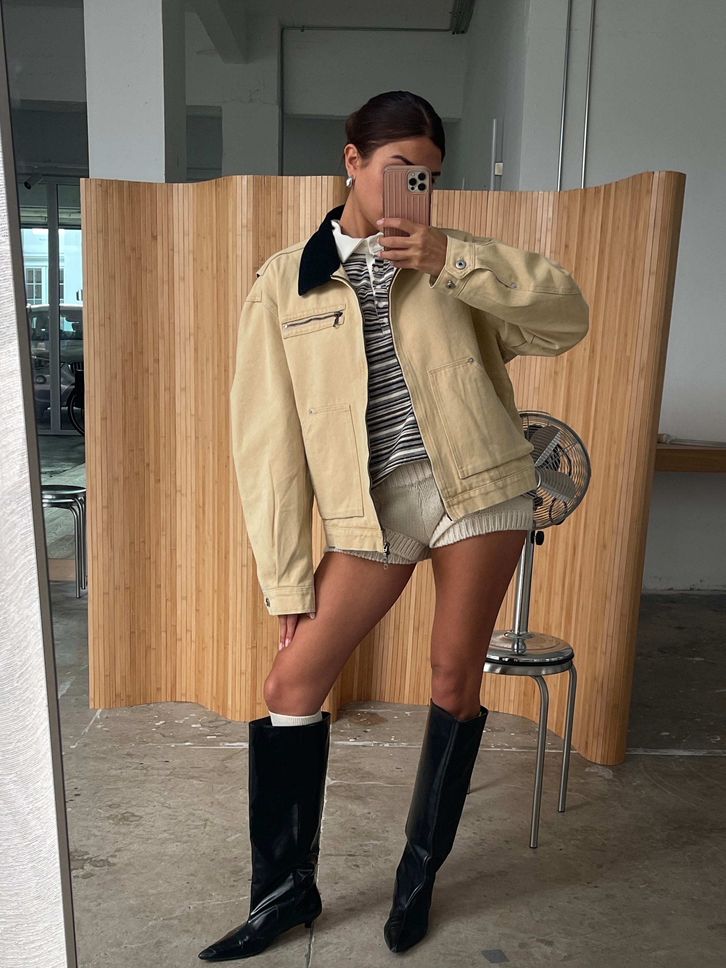 Canvas Workwear Jacket Sand