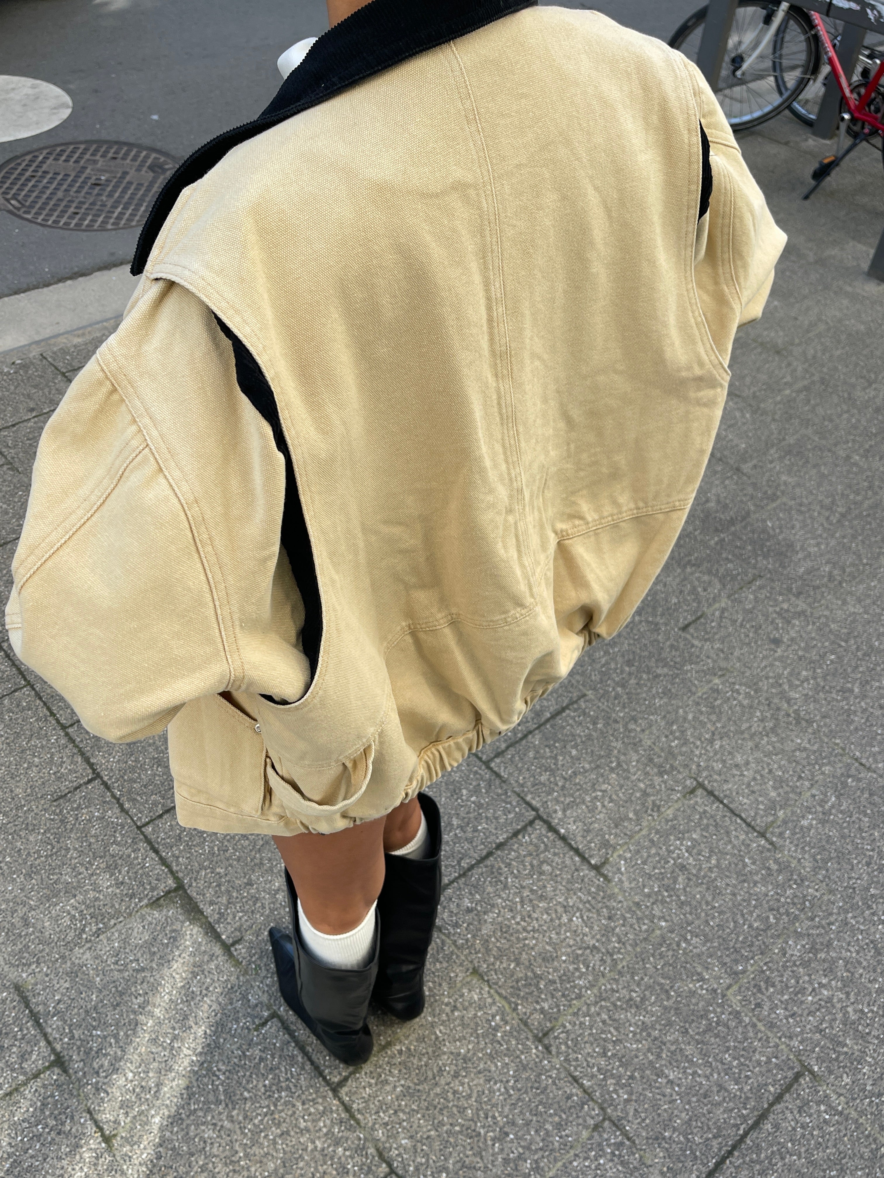 Canvas-Arbeitsjacke Sand