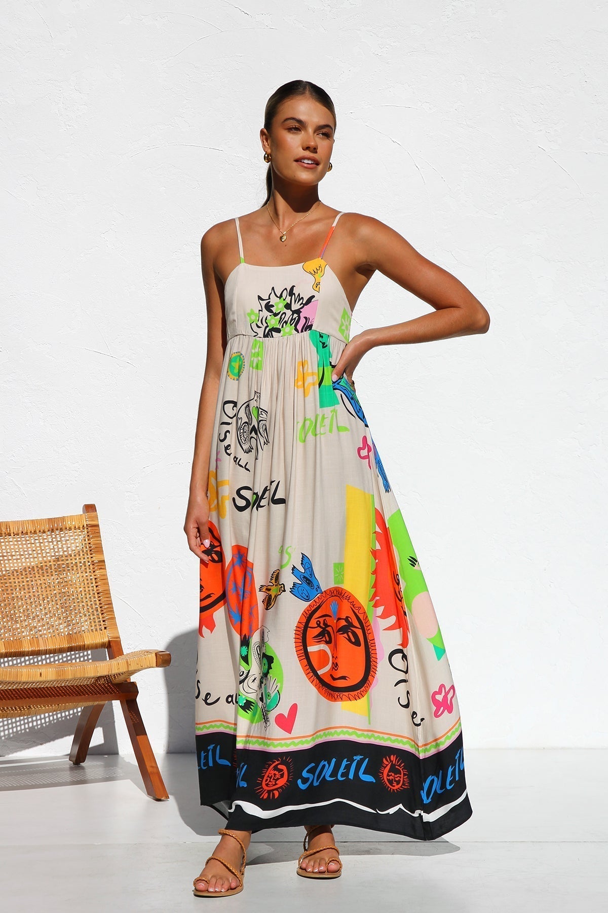 Dasha Maxi Dress – Orange Multi