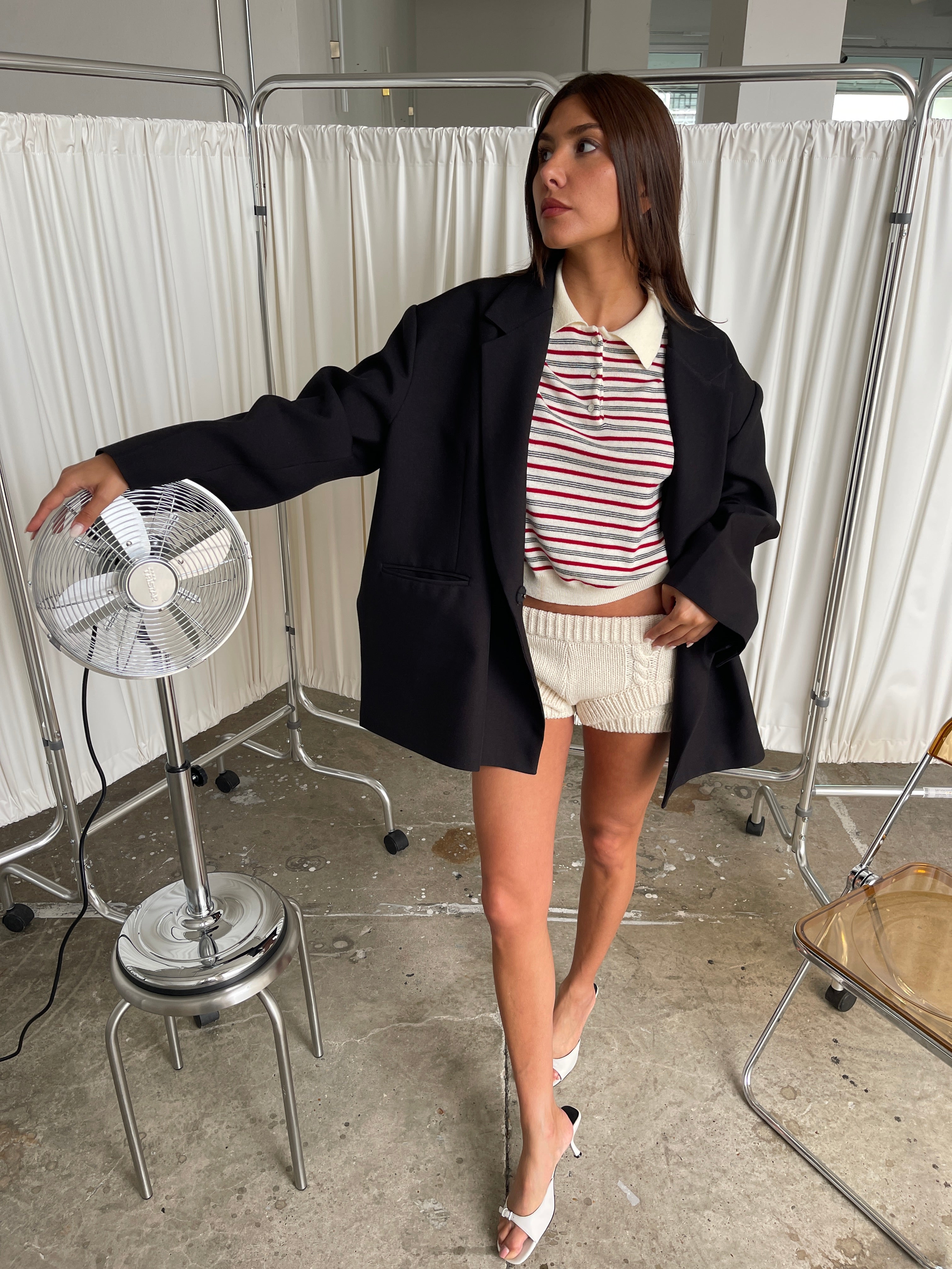 Knitted Double Layered Shorts