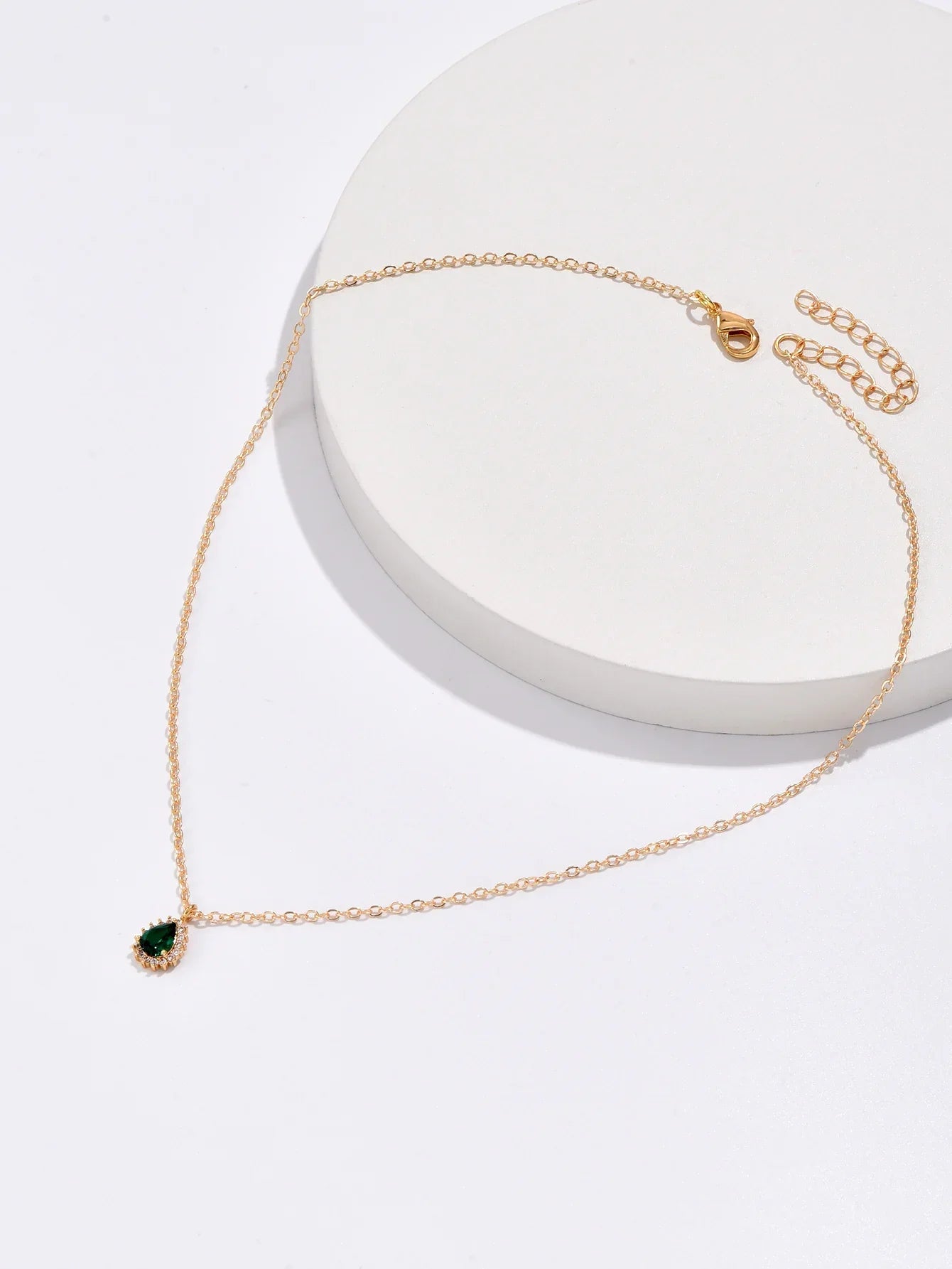 Emerald Pendant Necklace