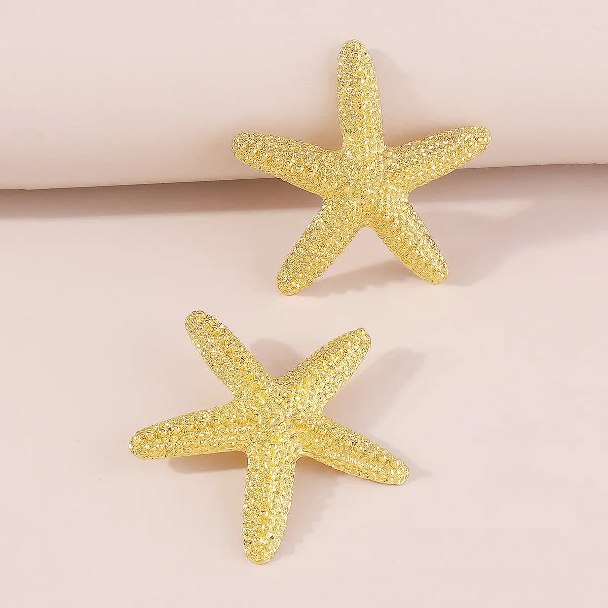 Golden Starfish Drop Earrings