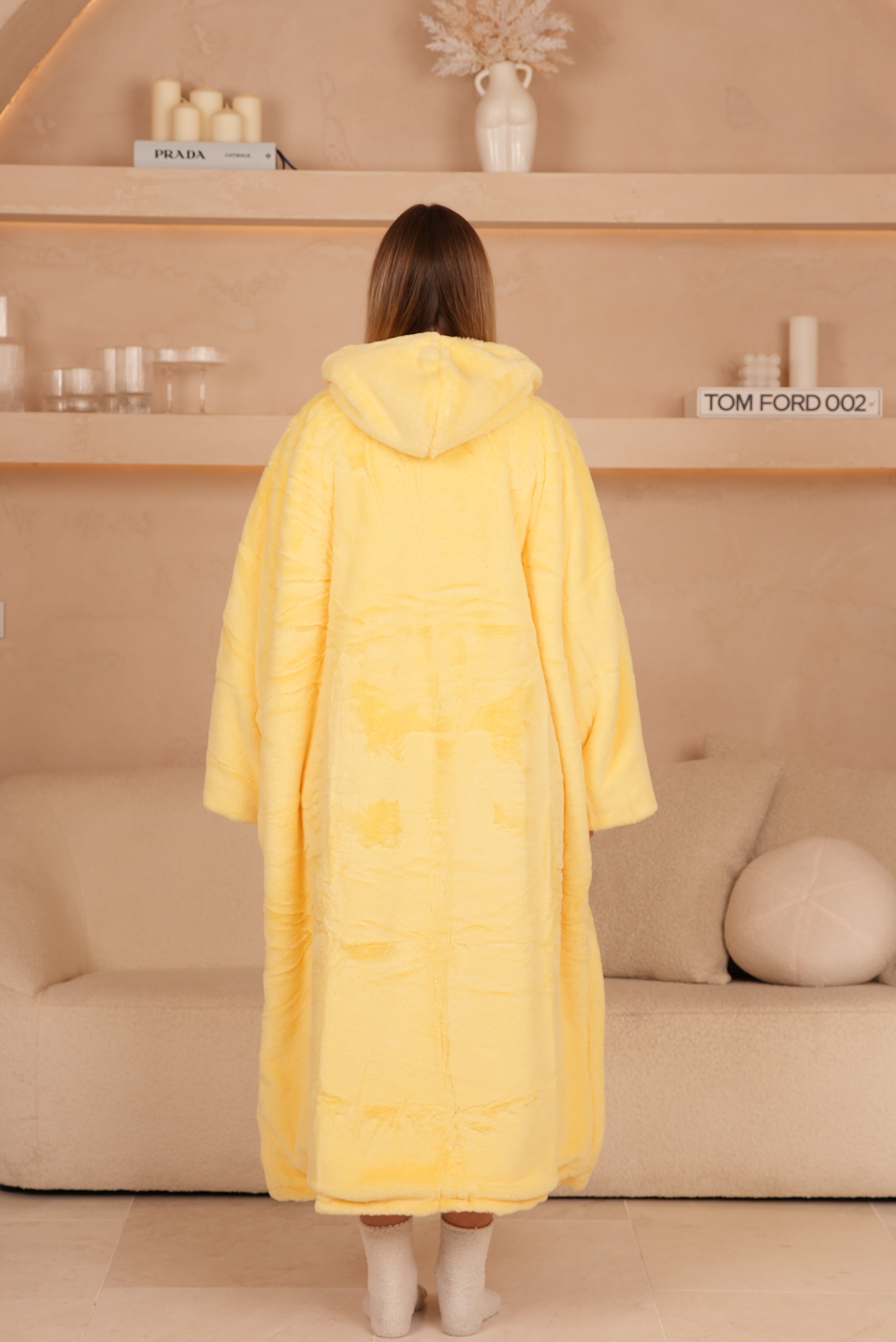 Blanket Hoodie Long Limoncello
