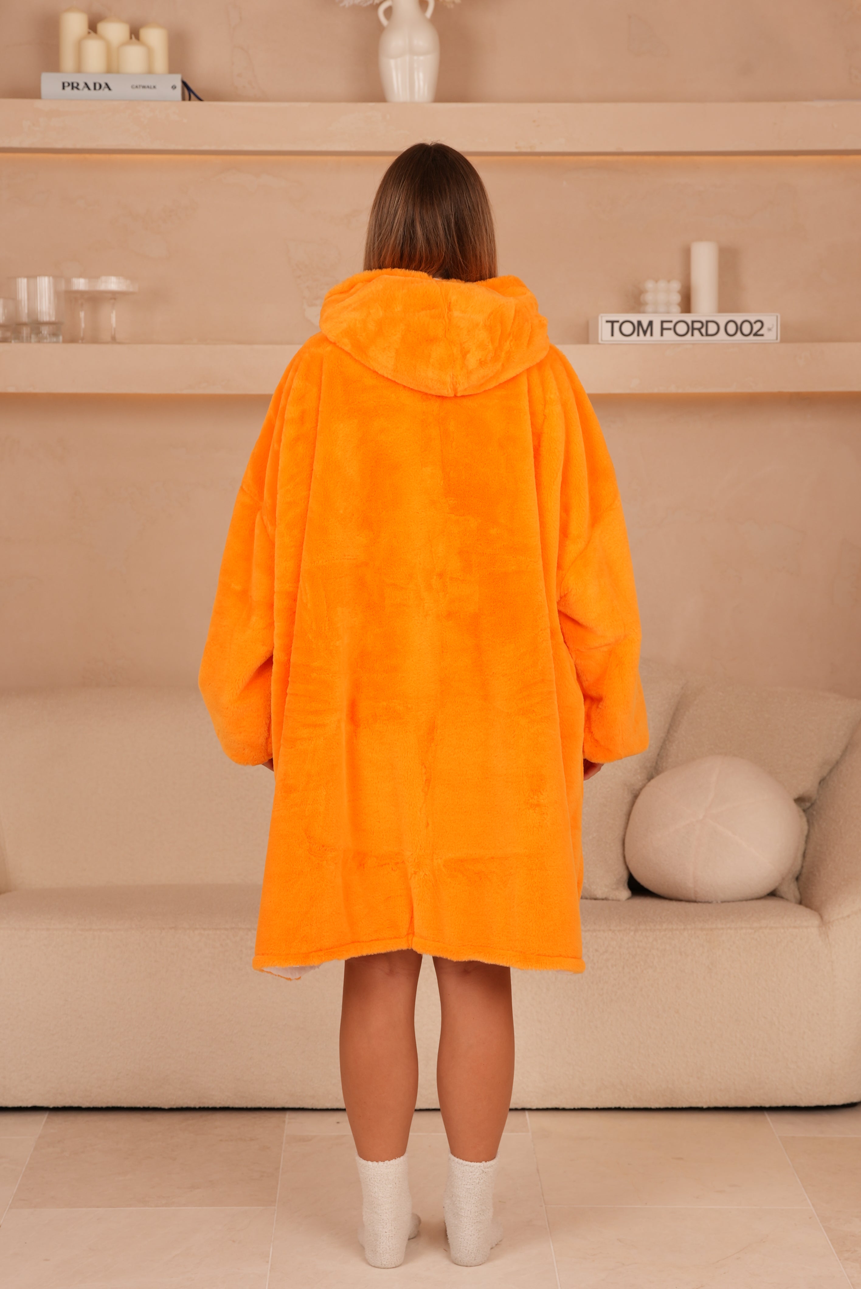 Blanket Hoodie Papaya