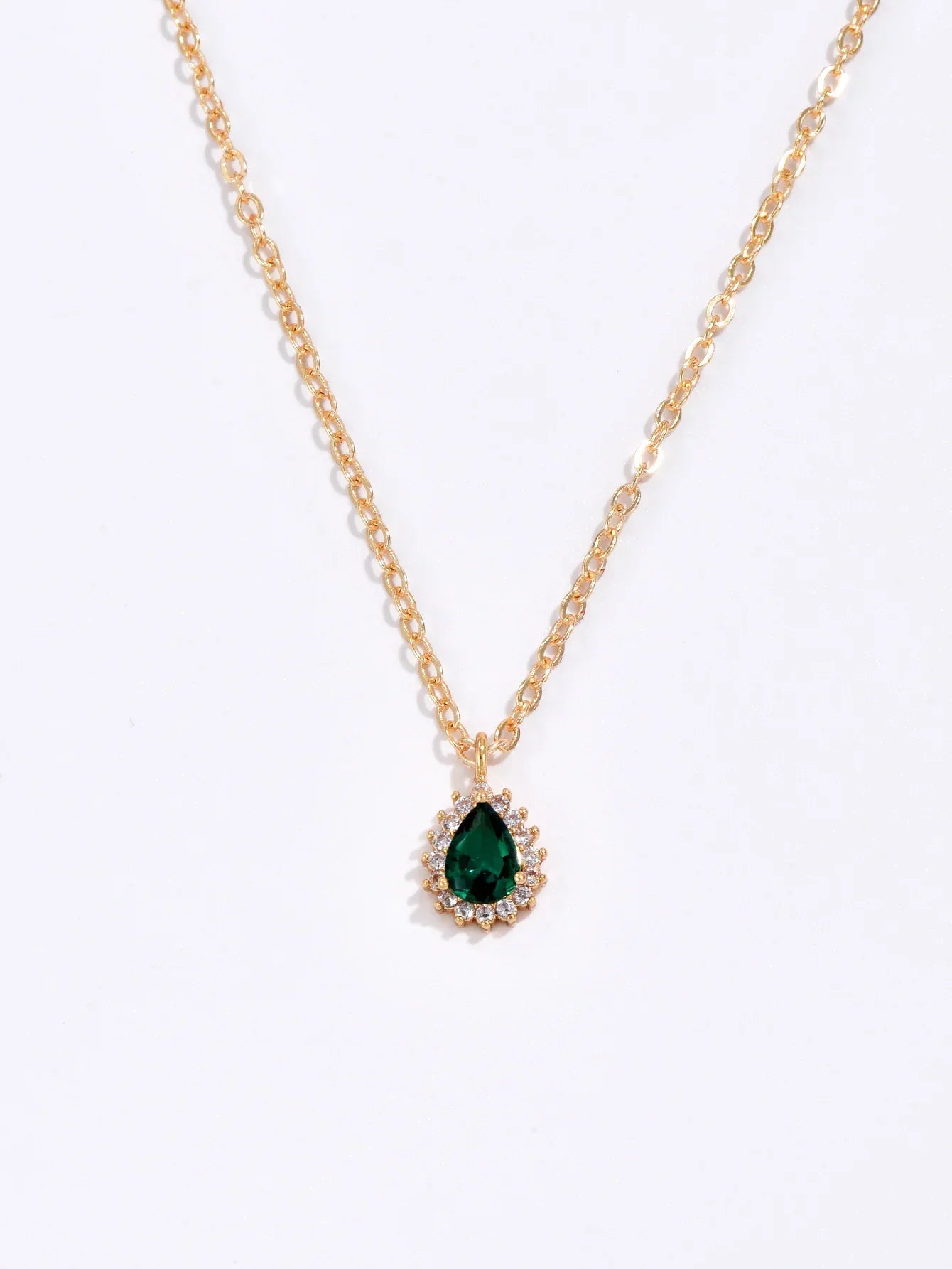 Emerald Pendant Necklace
