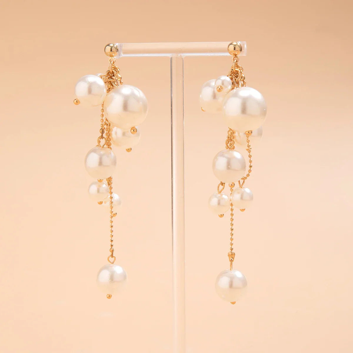 Pearl Tassel Drop Earrings