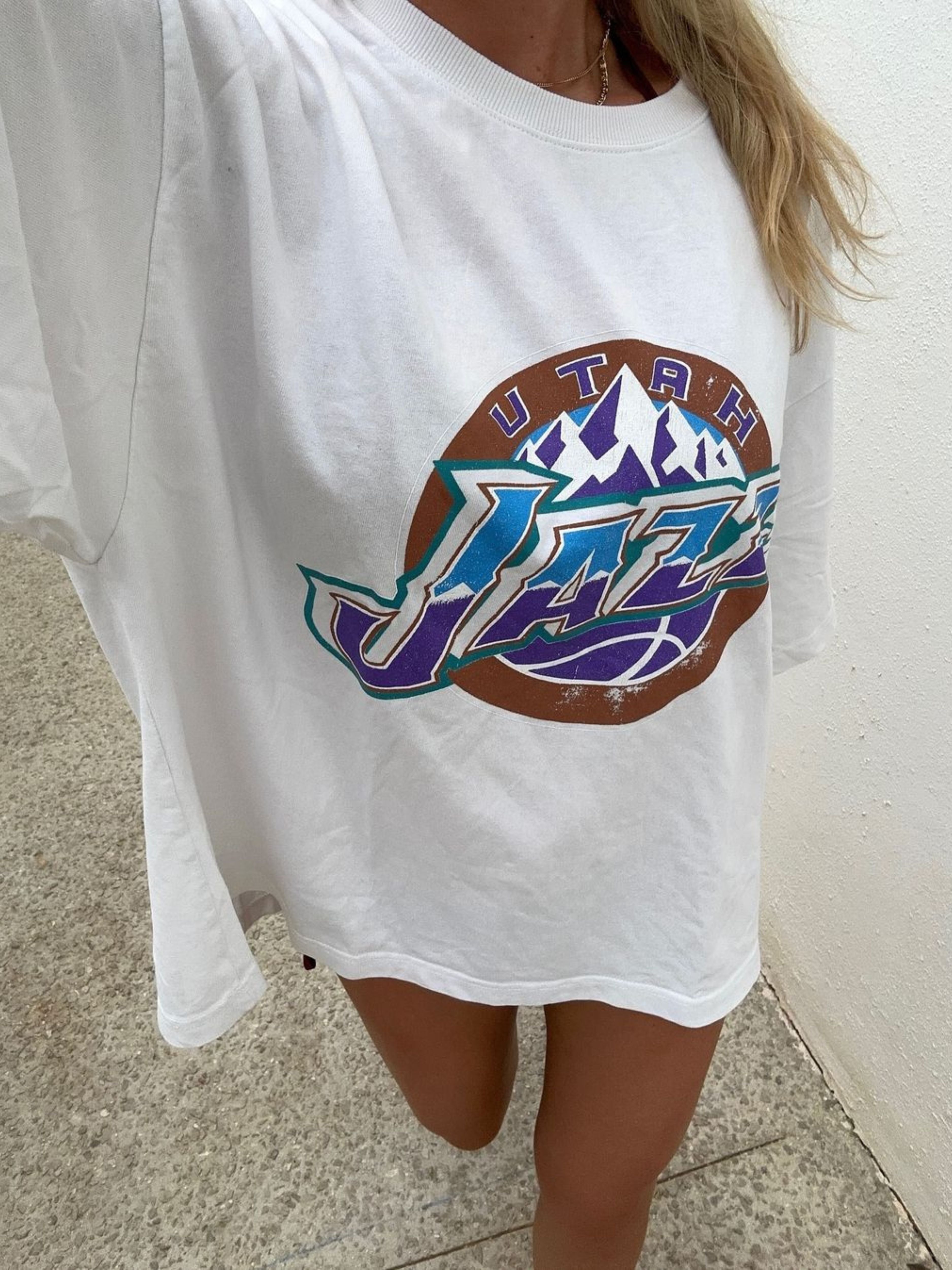 Oversized Jazz Graphic Tee Weiß