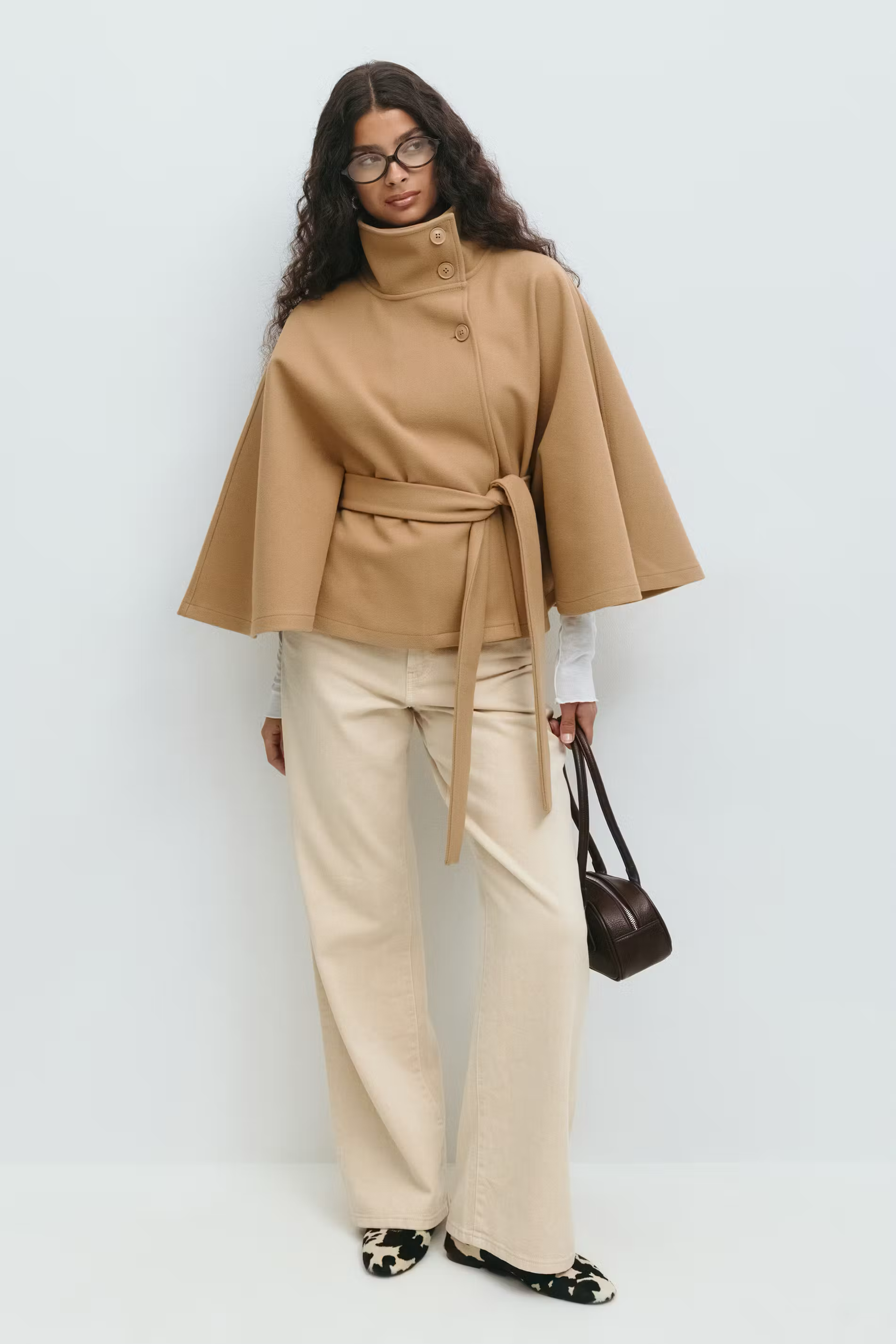 LUNIVA | Belt Cape Jacket