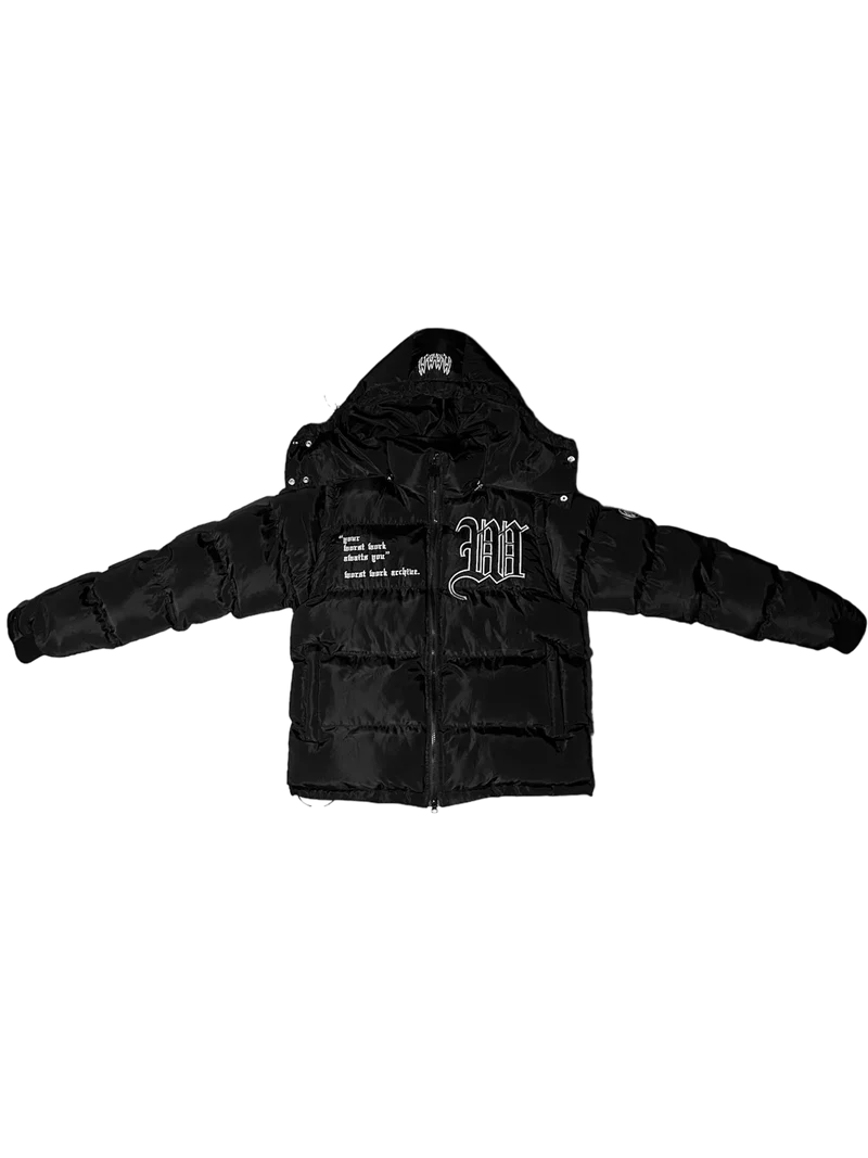 Convertible 2-in-1 Puffer Jacket- Removable Hood