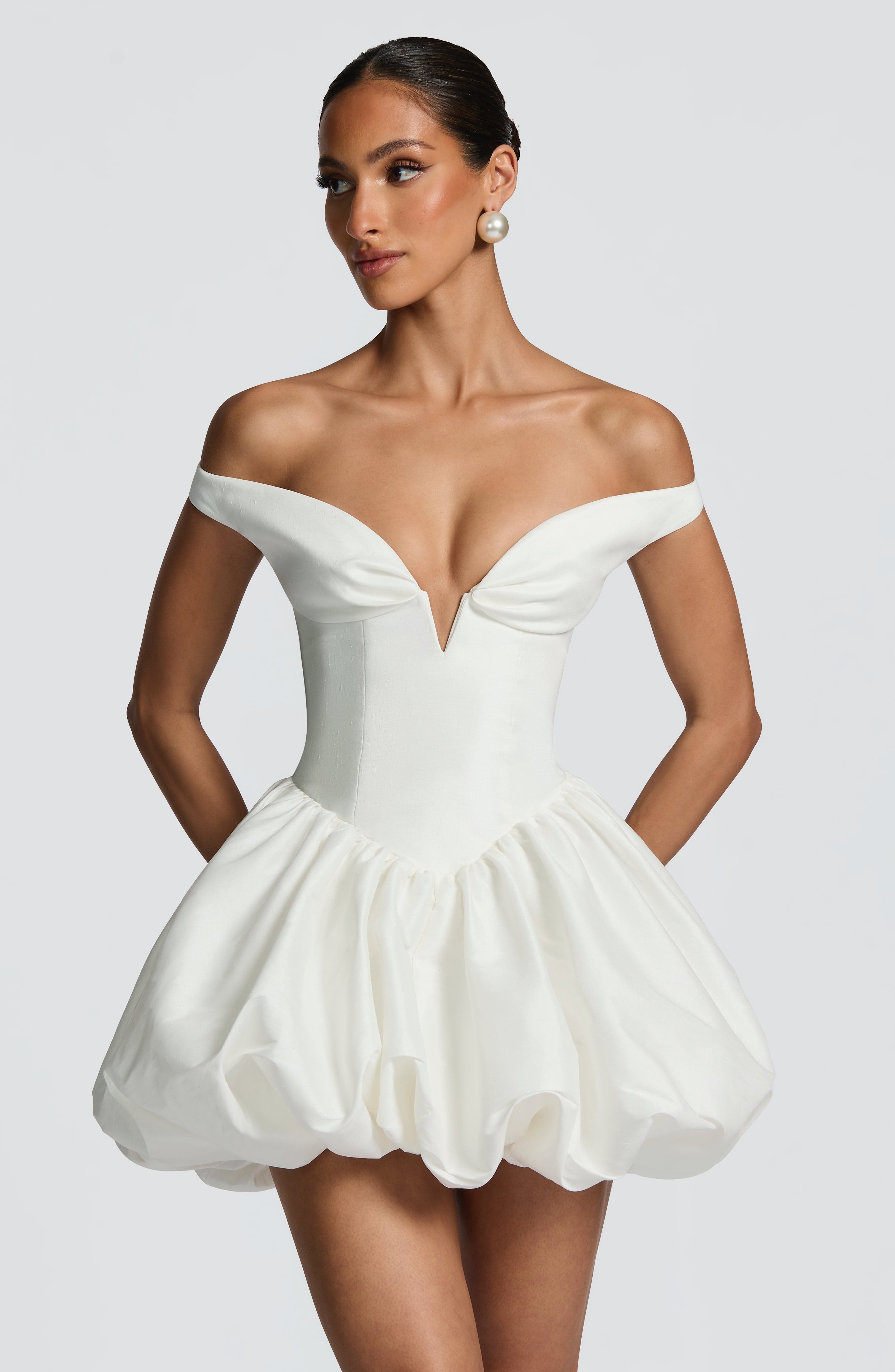 Eileen Mini Dress - Ivory