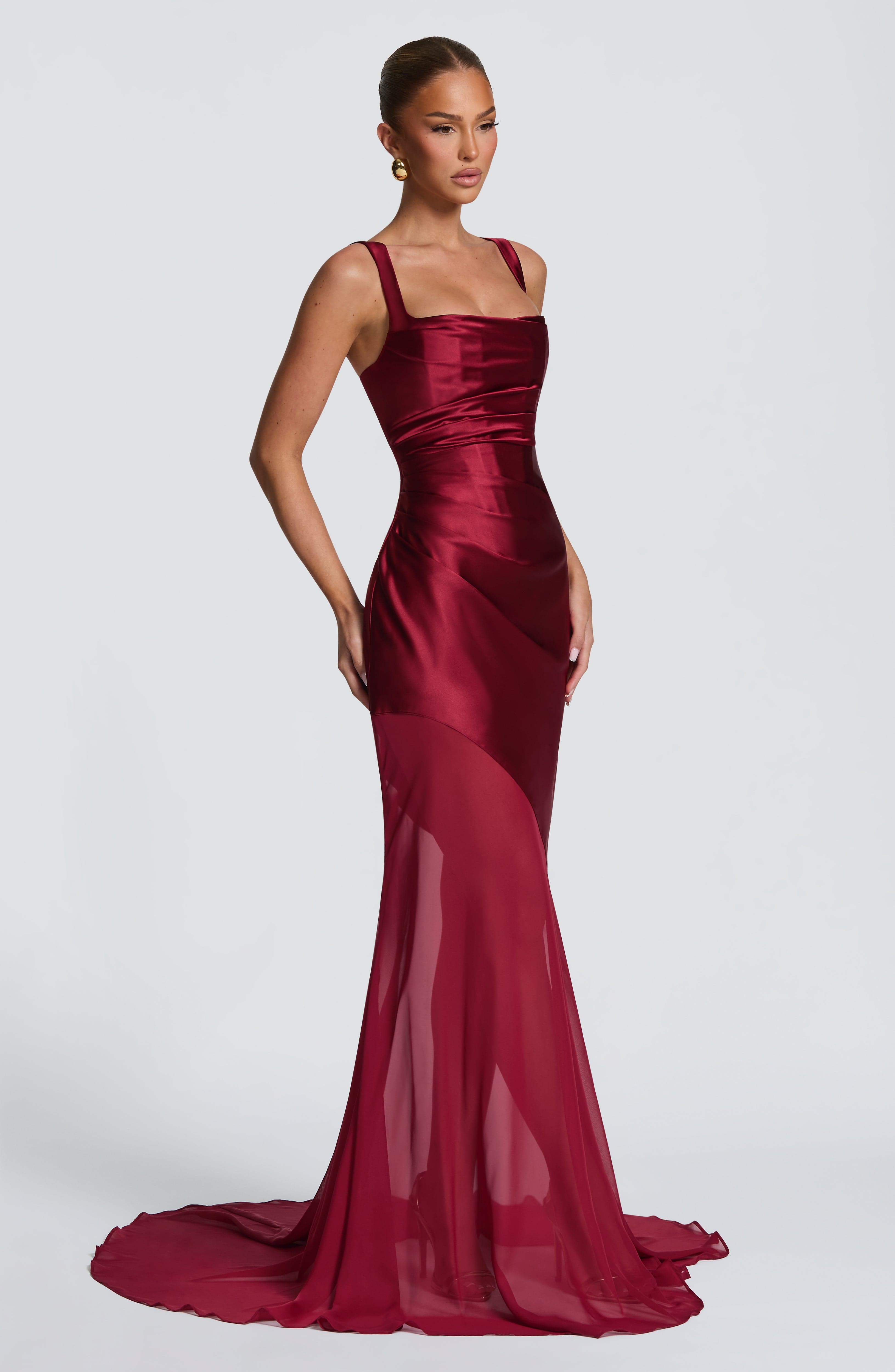 Eliza Gown - Burgundy