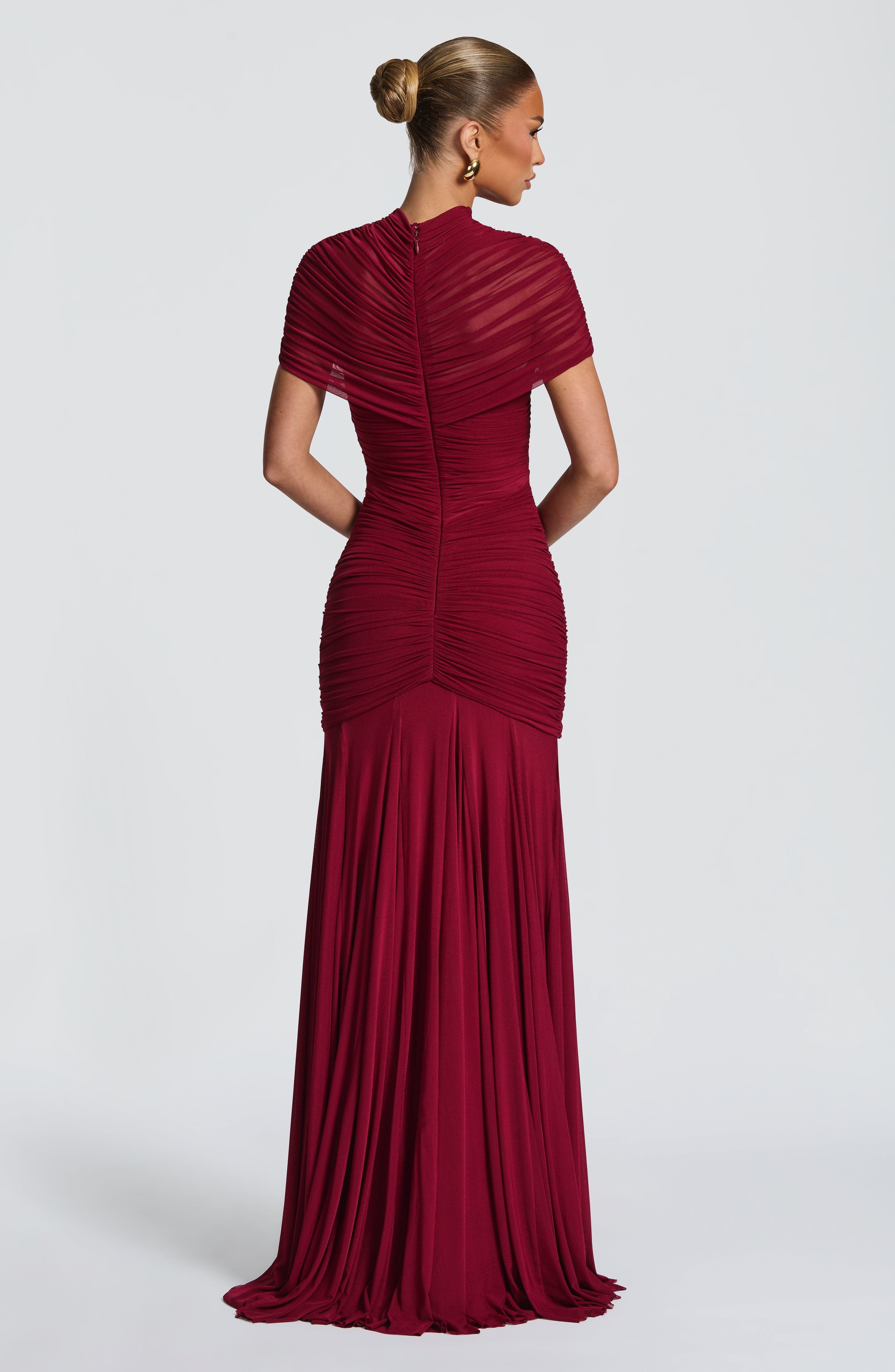 Jaya Maxi Dress - Burgundy