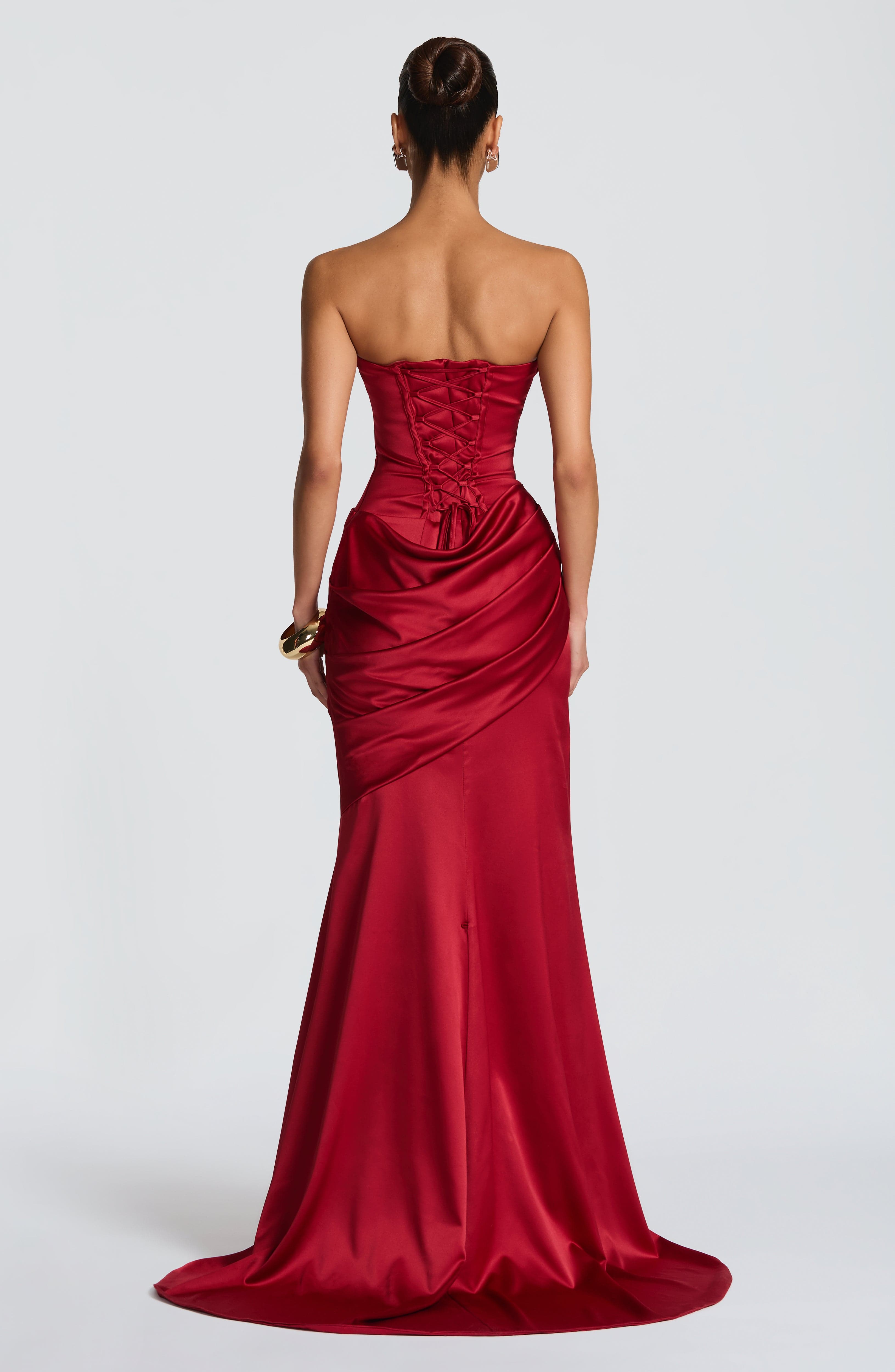 Kensington Maxi Dress - Deep Red