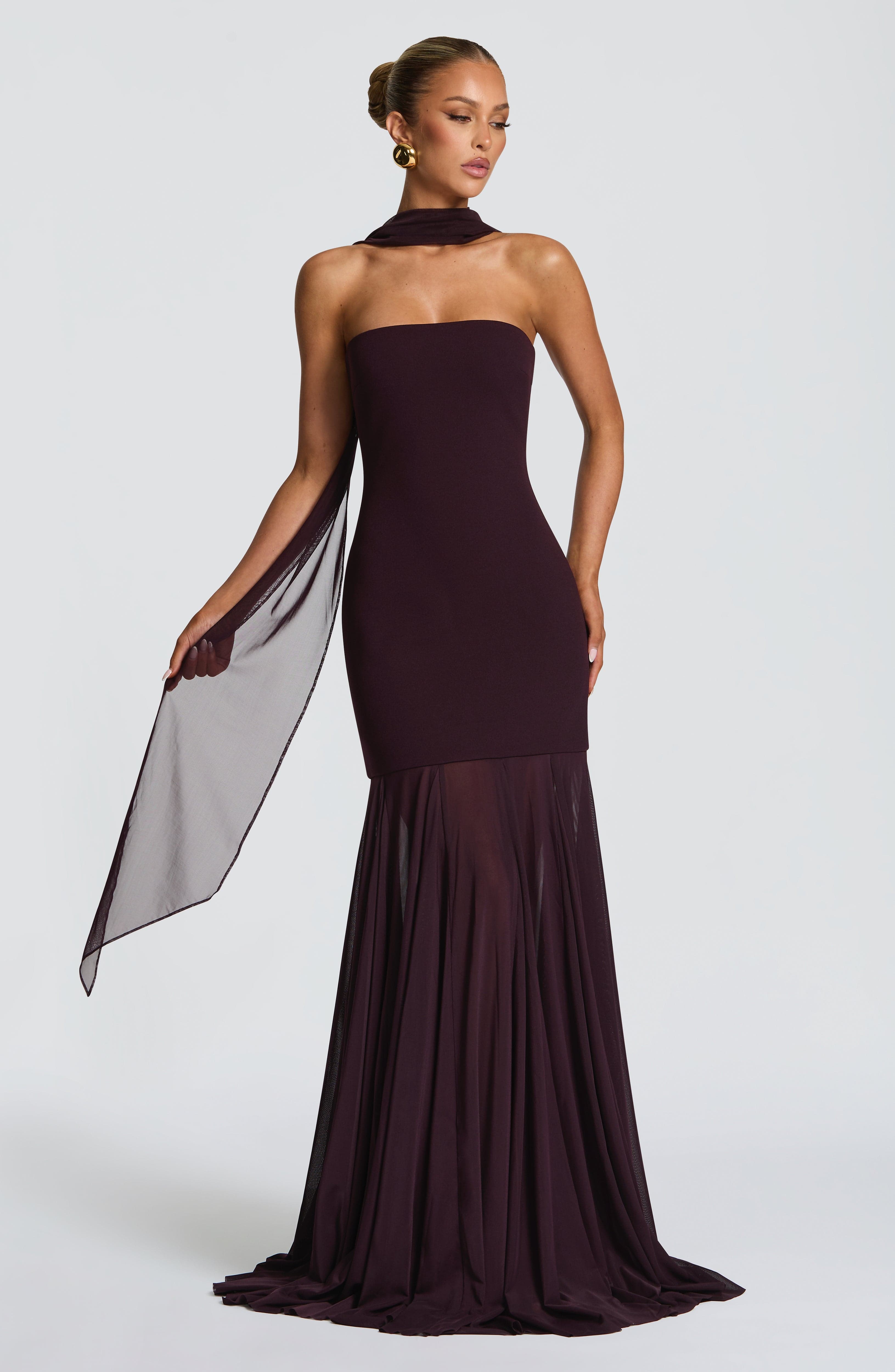 Merritt Gown - Plum