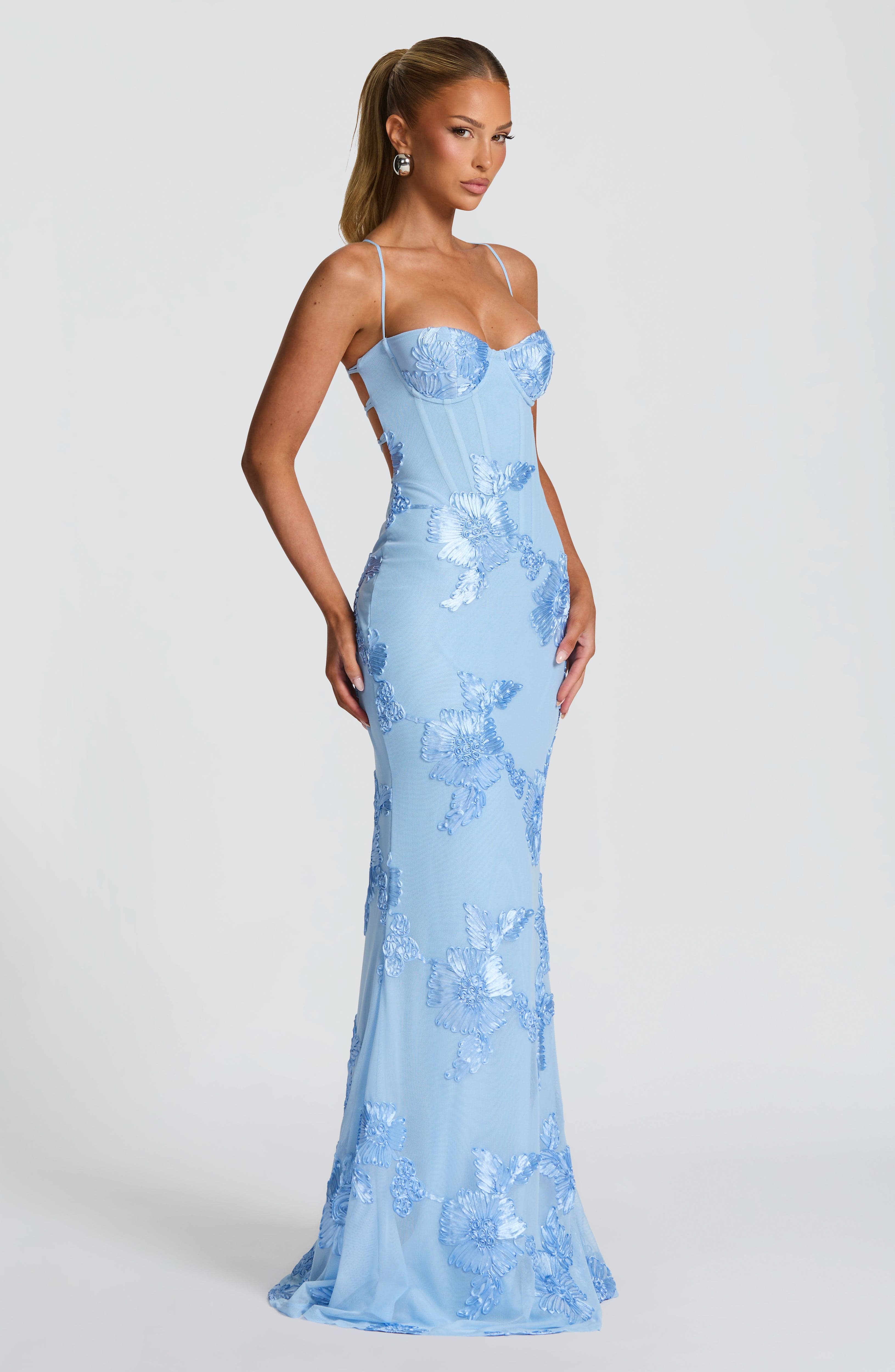 Nefertiti Maxi Dress - Glacier Blue