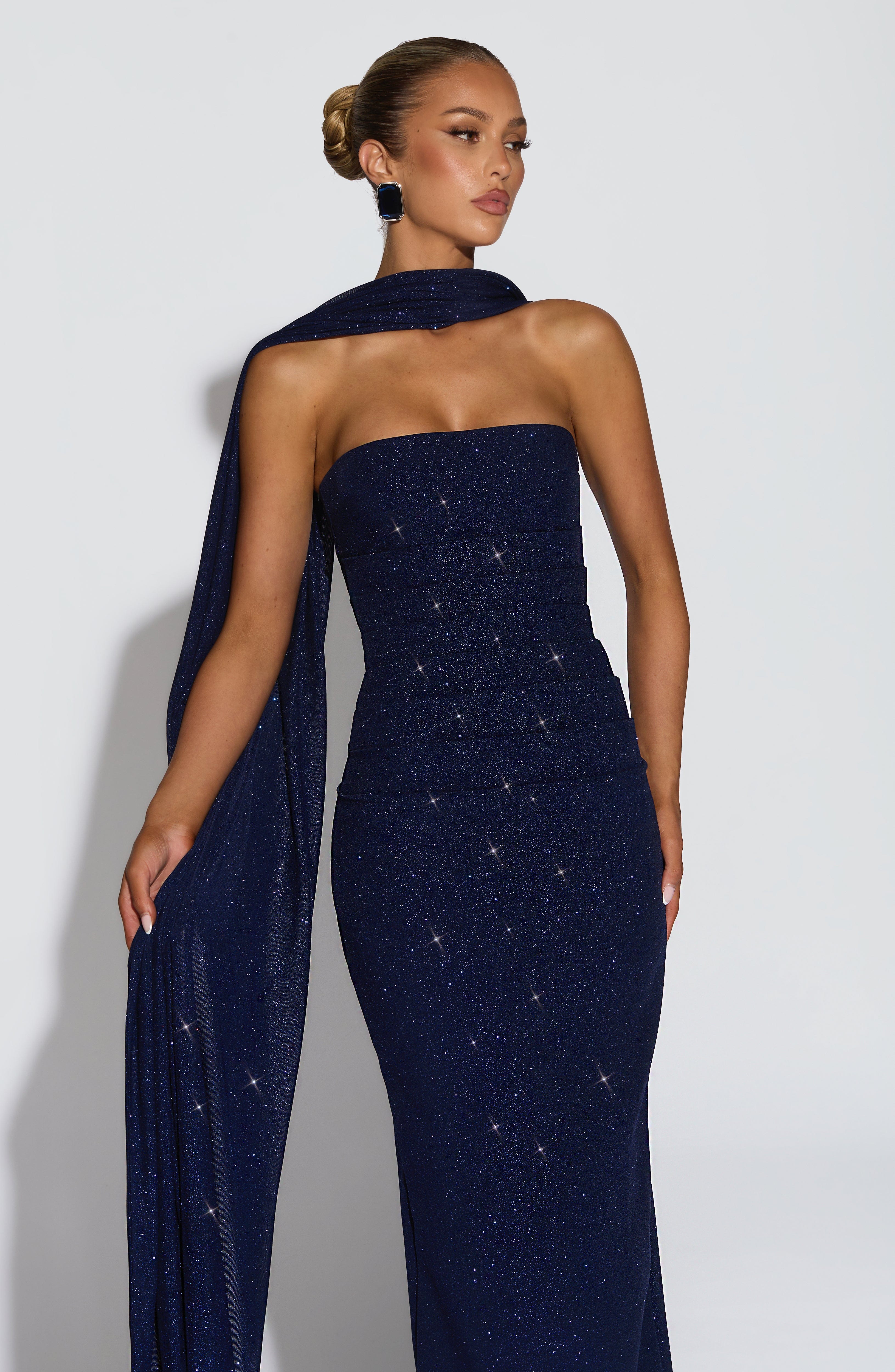 Pandra Maxi Dress - Navy Sparkle