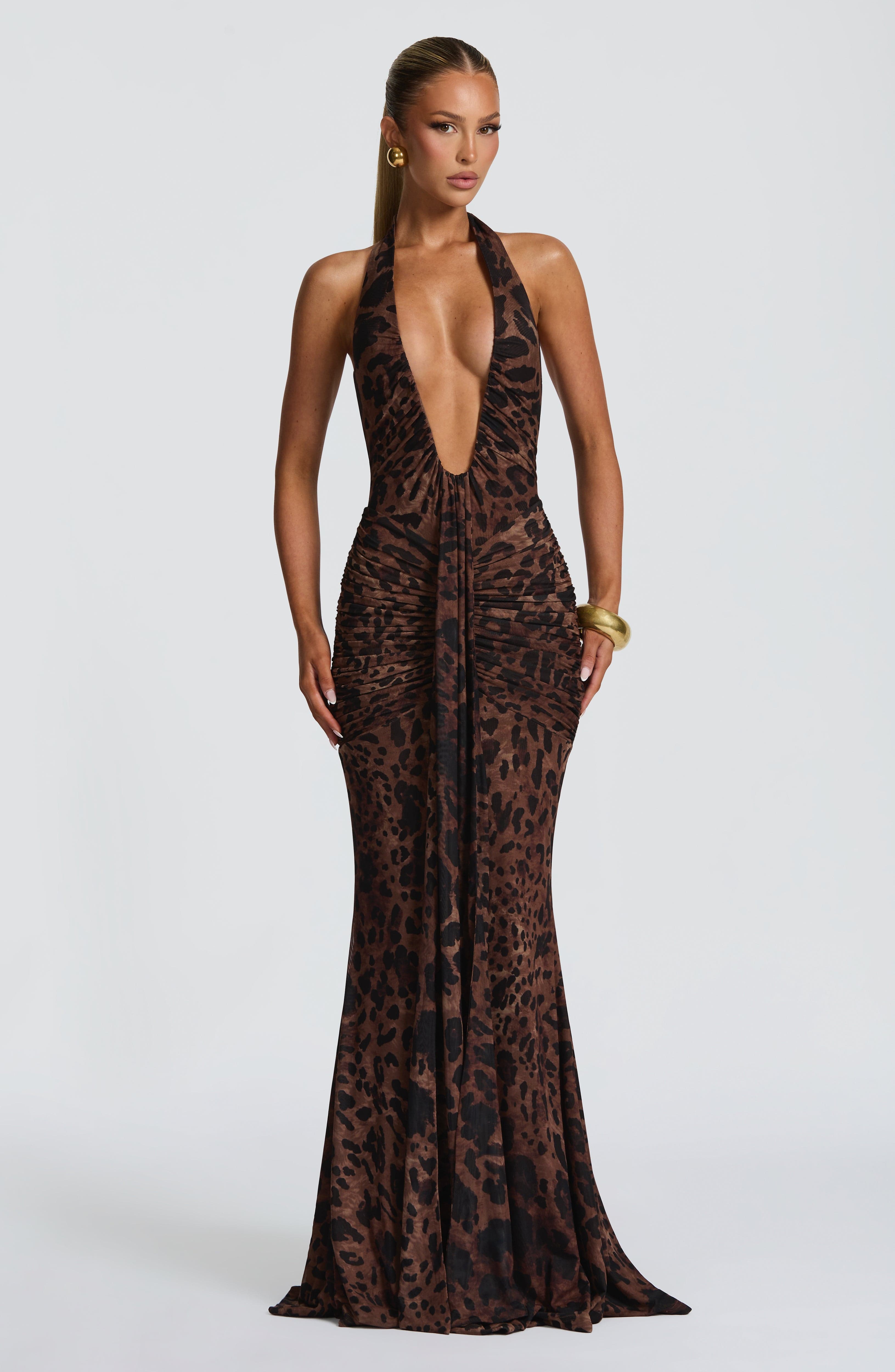 Rosetta Maxi Dress - Leopard Print
